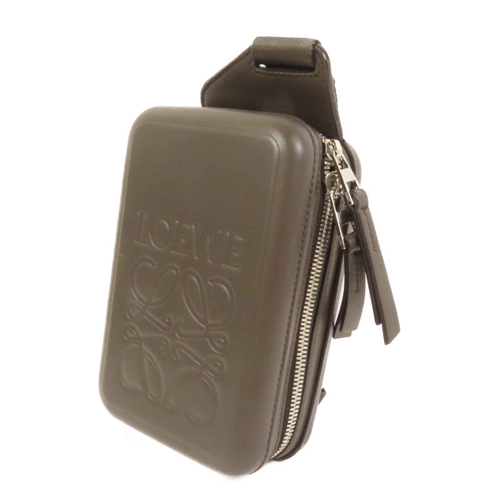 LOEWE 【激減優惠】牛皮皮革Molded Sling肩背袋