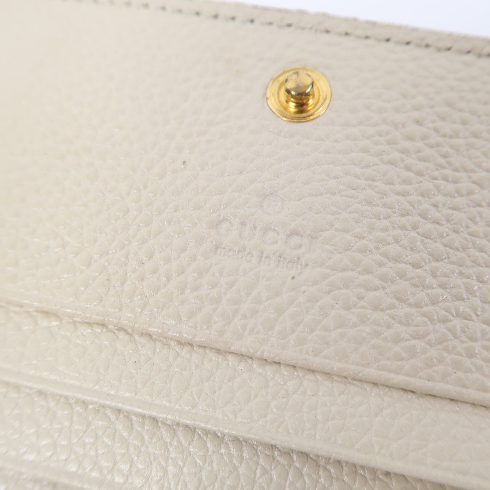 GUCCI 【激減優惠】牛皮皮革Zumi Chain Wallet錢包白色