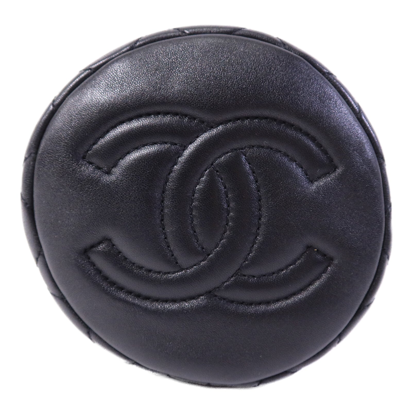 CHANEL 羊皮皮革Bucket Bag鏈帶肩背袋
