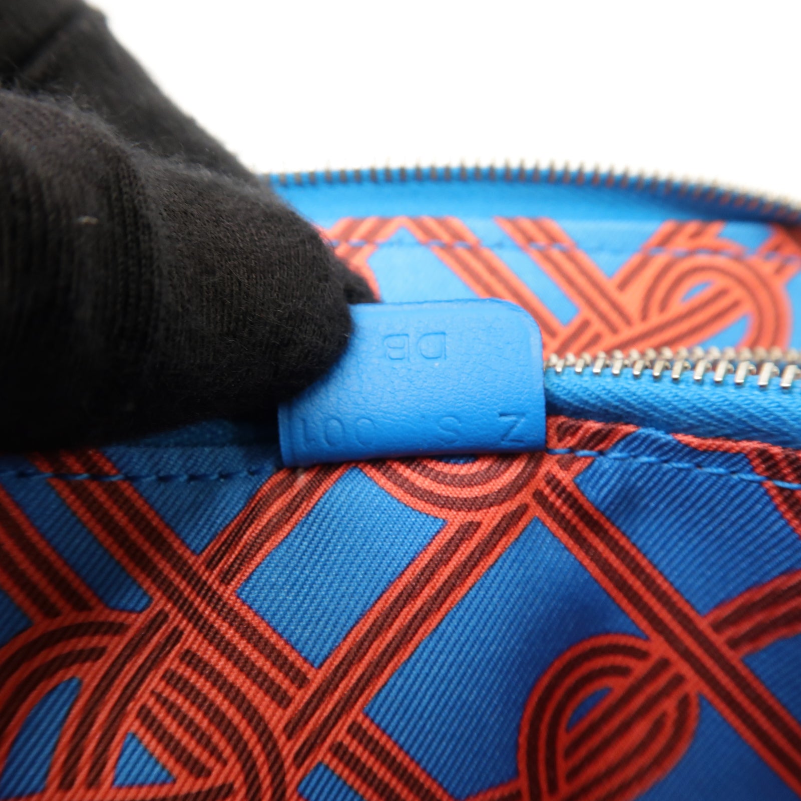 HERMES Swift皮革Silk In Compact Walle銀扣錢包Bleu Frida/Rouge HBleu Frida/Rouge H藍色/粉紅色