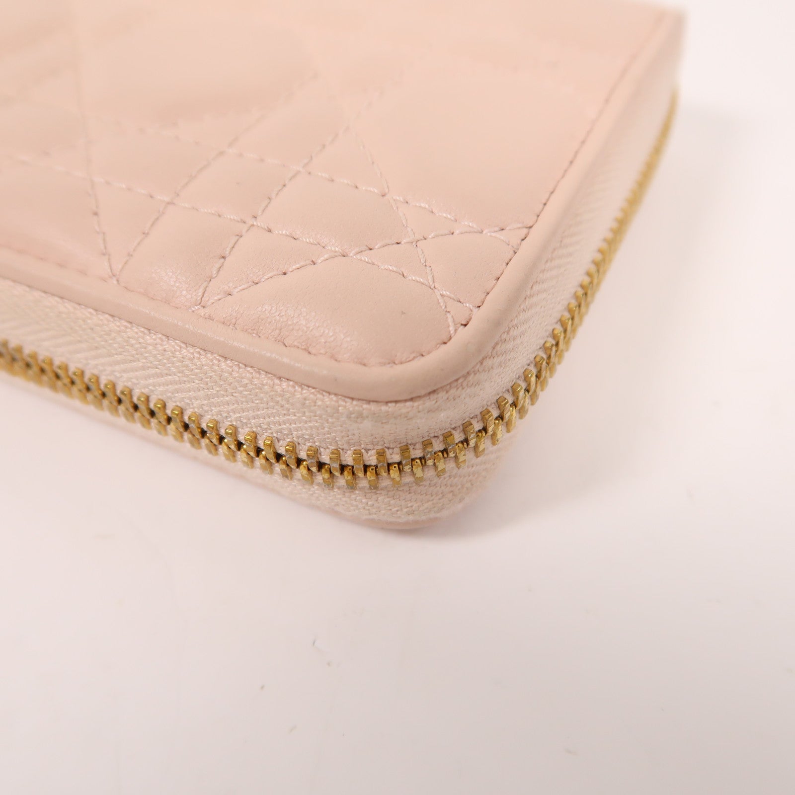 Dior 羊皮皮革Long Wallet金扣長錢包