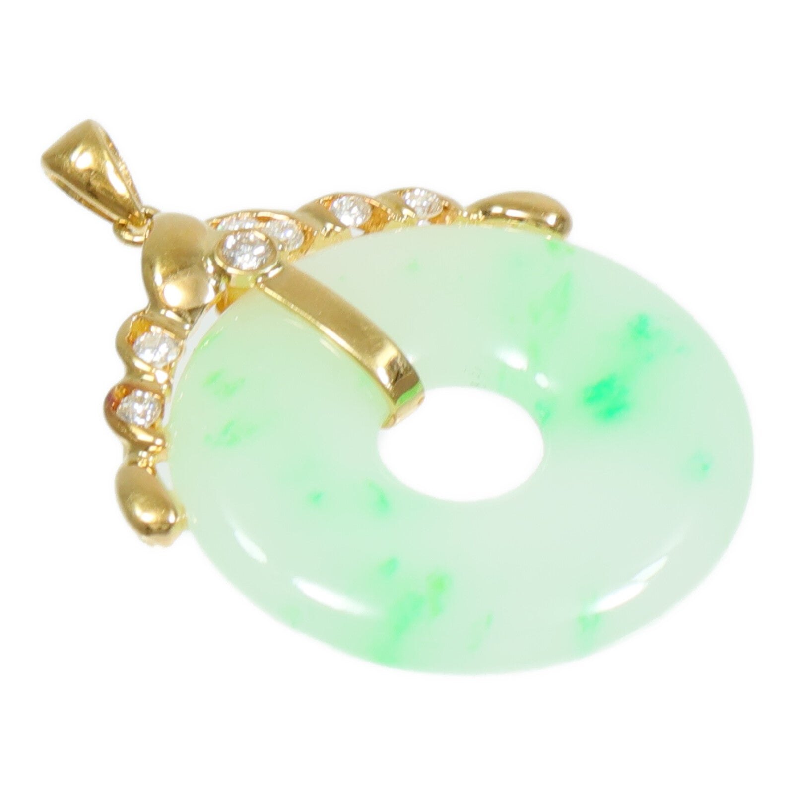 JEWELRY 18K黃金Jade Pendant Top翡翠吊墜