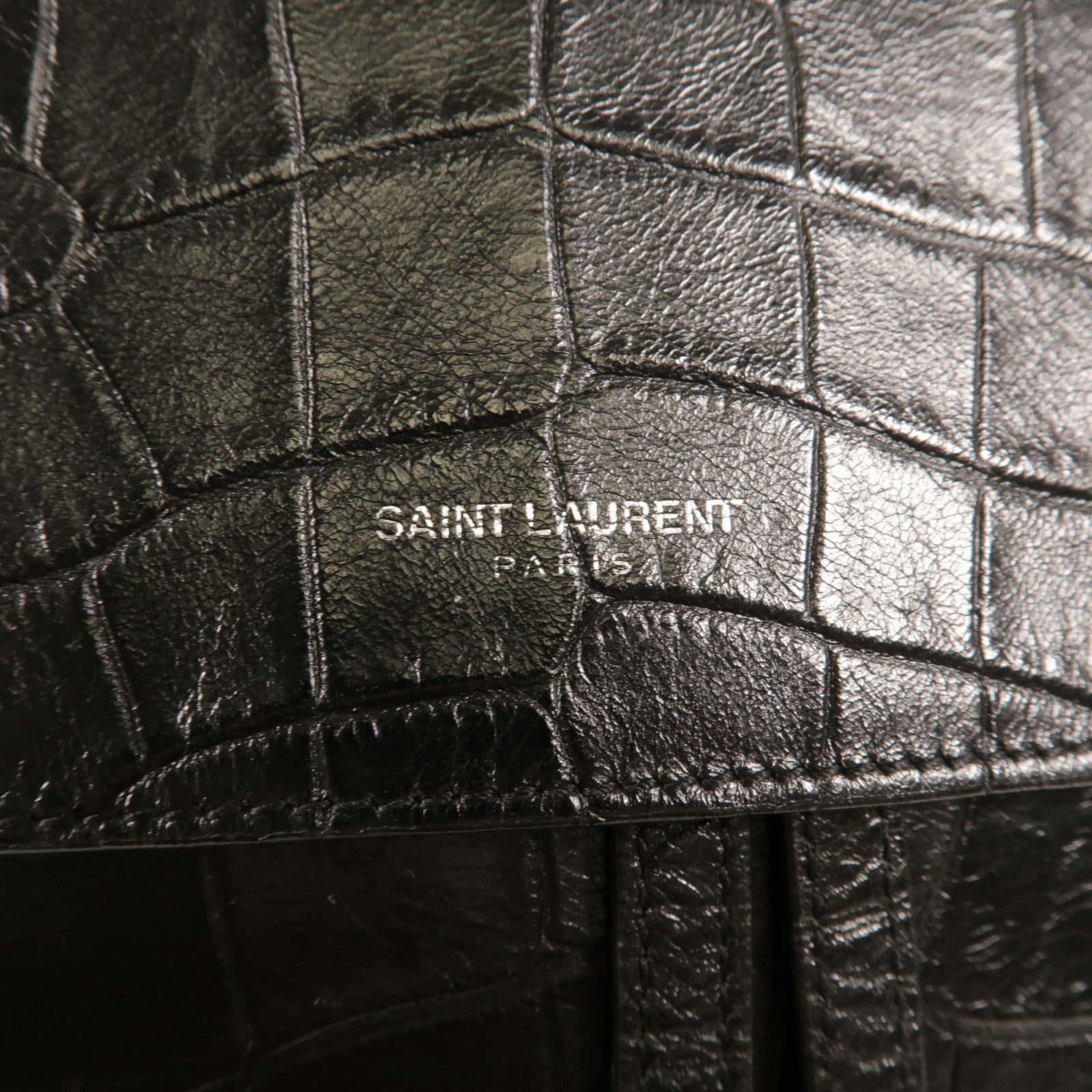 SAINT LAURENT 牛皮皮革Sac de Jour Backpack背包