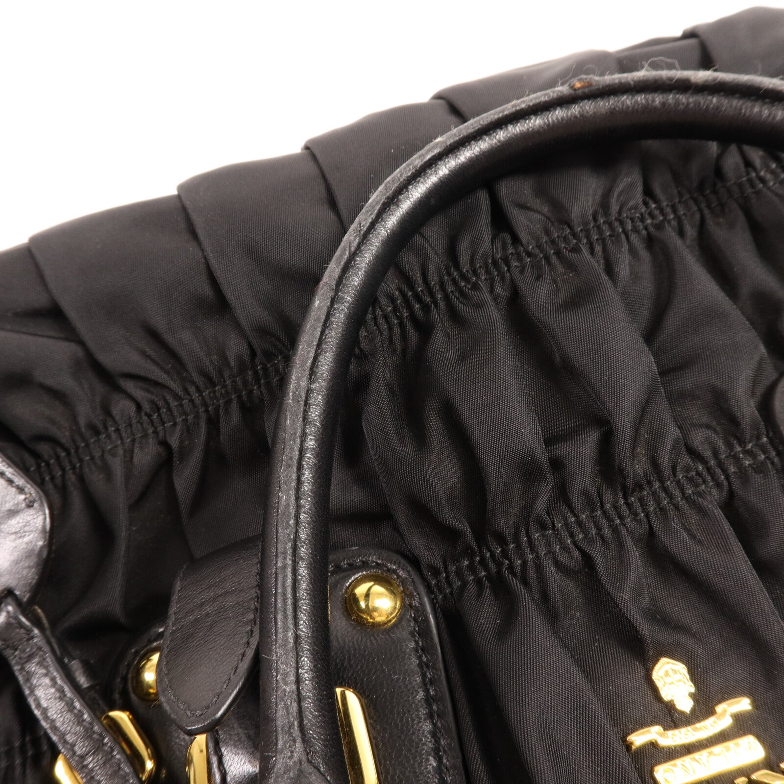 PRADA 尼龍Tessuto Gaufre金扣手挽肩背兩用袋