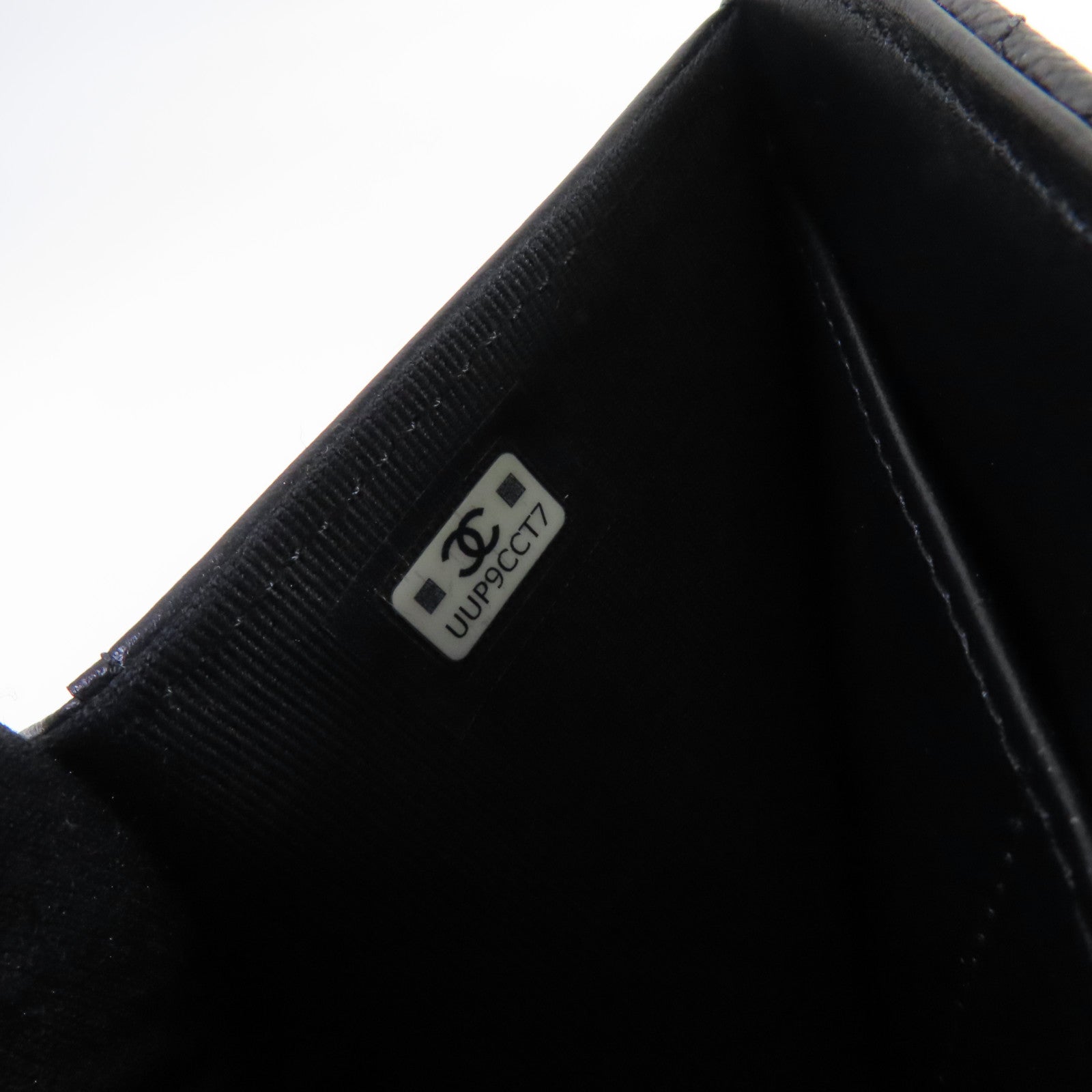 CHANEL 菱格Caviar皮革Short Wallet金扣短錢包黑色