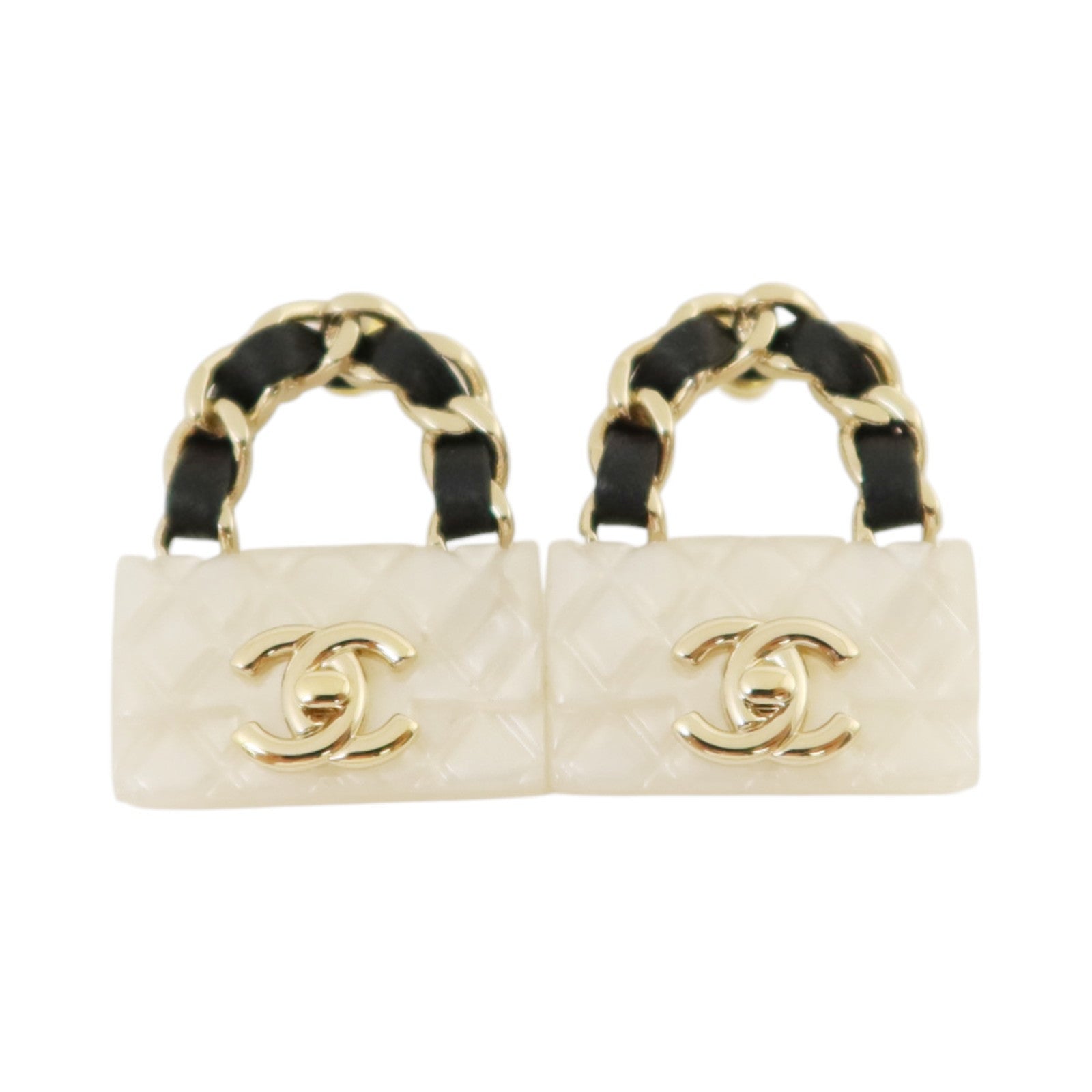CHANEL 金屬/PVC/皮革Earrings耳環