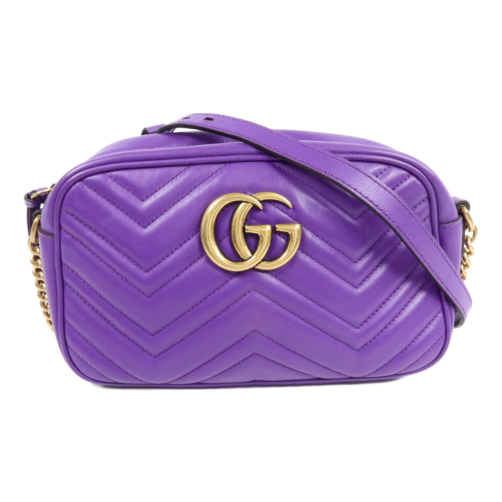 GUCCI 牛皮皮革GG Marmont肩背袋
