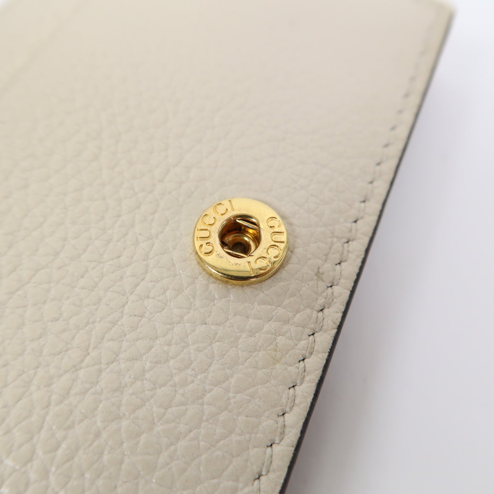 GUCCI 【激減優惠】牛皮皮革Zumi Chain Wallet錢包白色