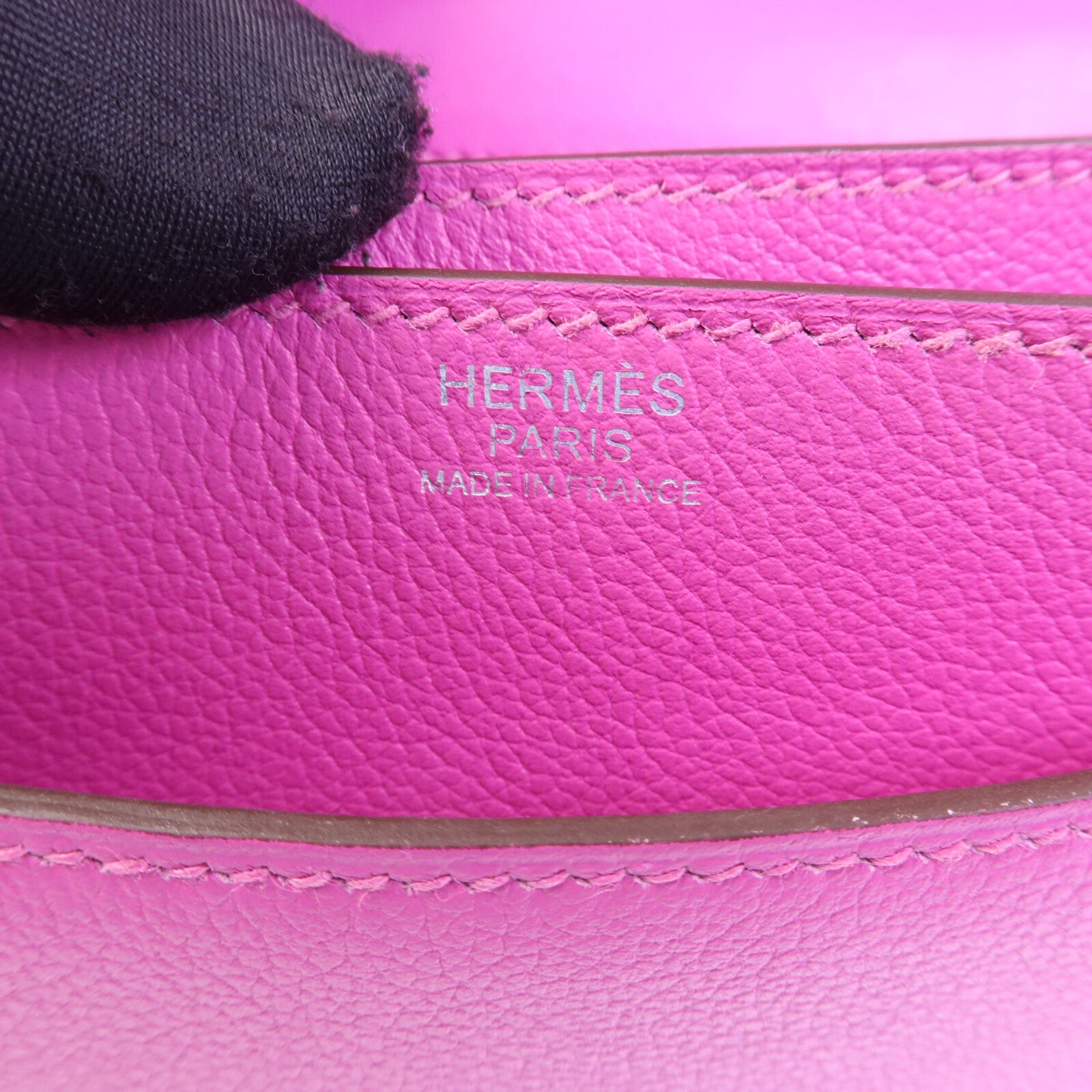 HERMES Evercolor皮革2002 20銀扣肩背袋