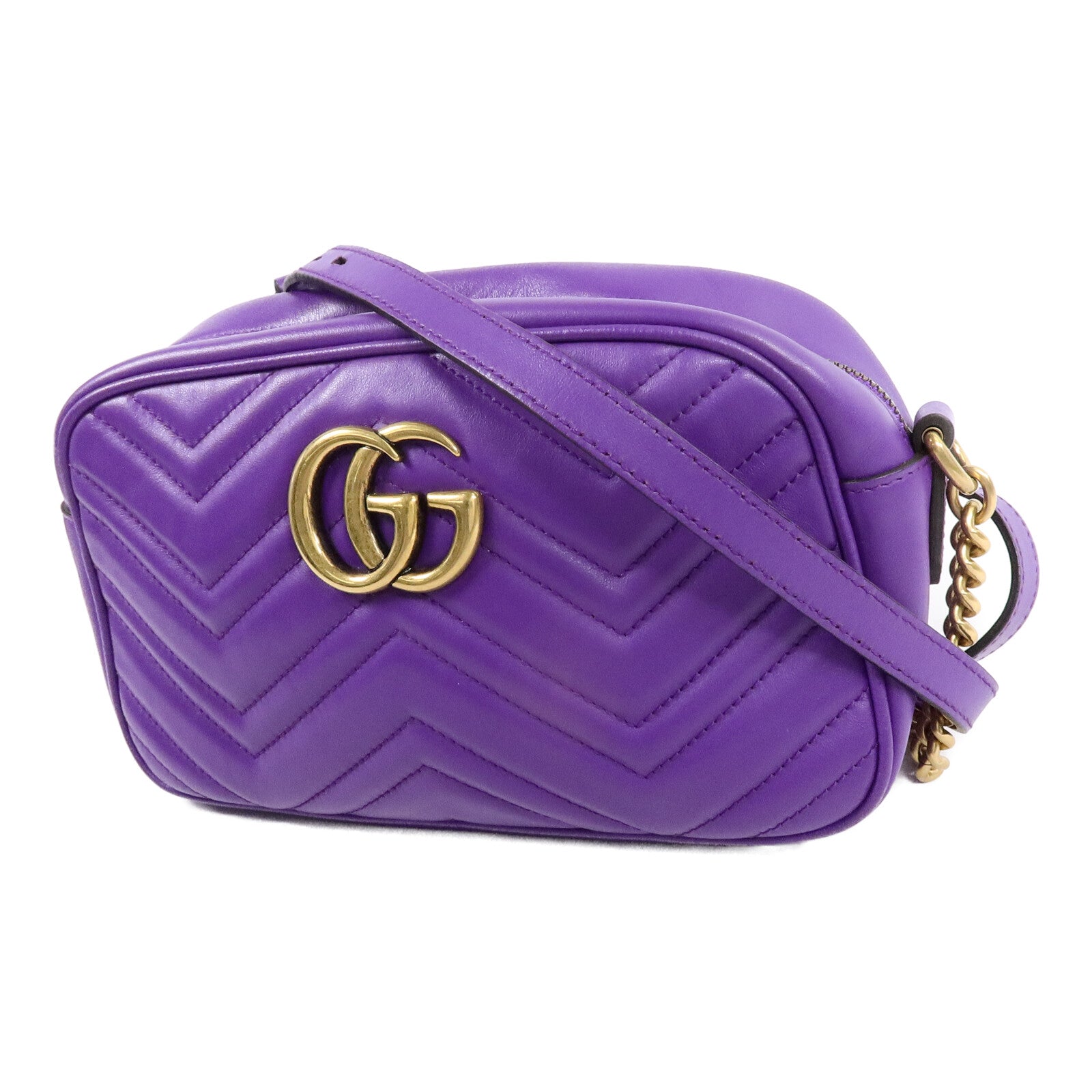 GUCCI 牛皮皮革GG Marmont肩背袋