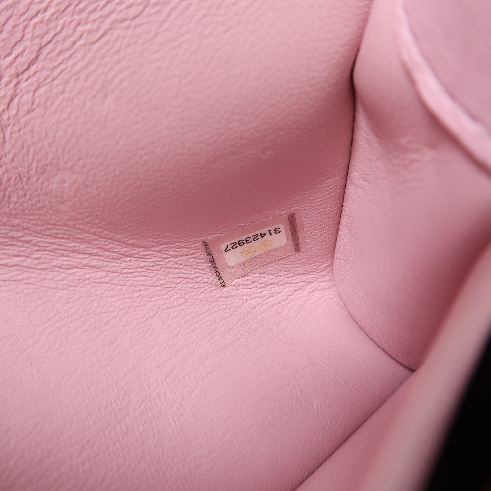 CHANEL 羊皮皮革Mini Flap Bag With Top Handle金扣鏈帶手挽肩背兩用袋