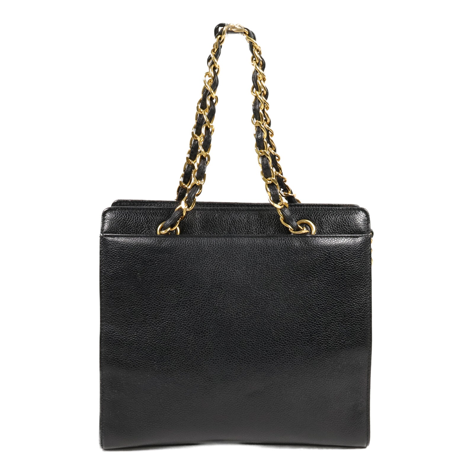 CHANEL 牛皮皮革Vintage Shoulder Bag鏈帶手挽袋