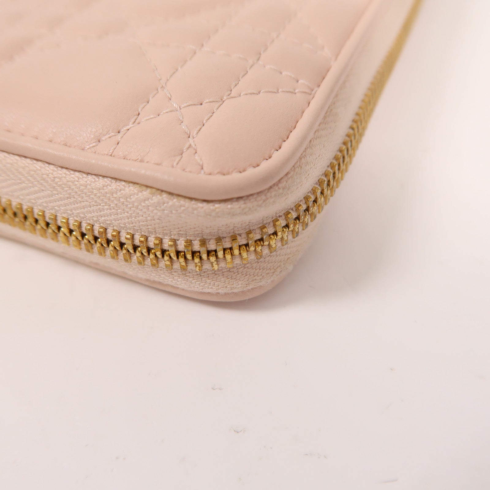 Dior 羊皮皮革Long Wallet金扣長錢包