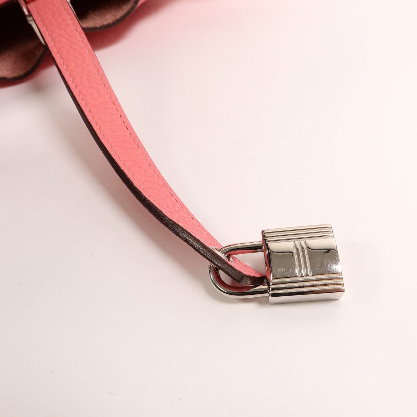 HERMES Clemence皮革Picotin PM手挽袋Rose Lipstick