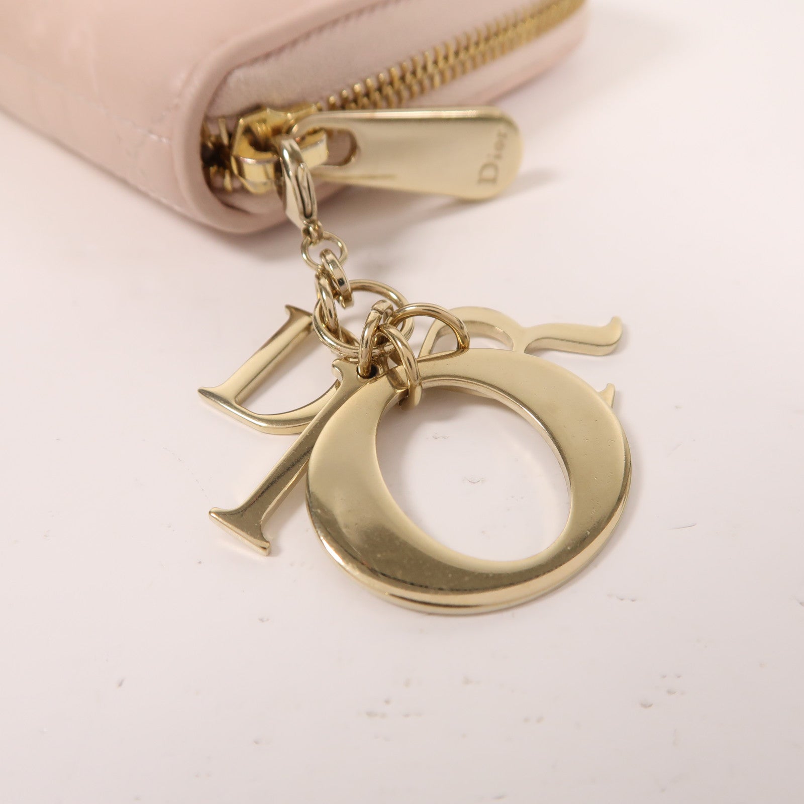 Dior 羊皮皮革Long Wallet金扣長錢包