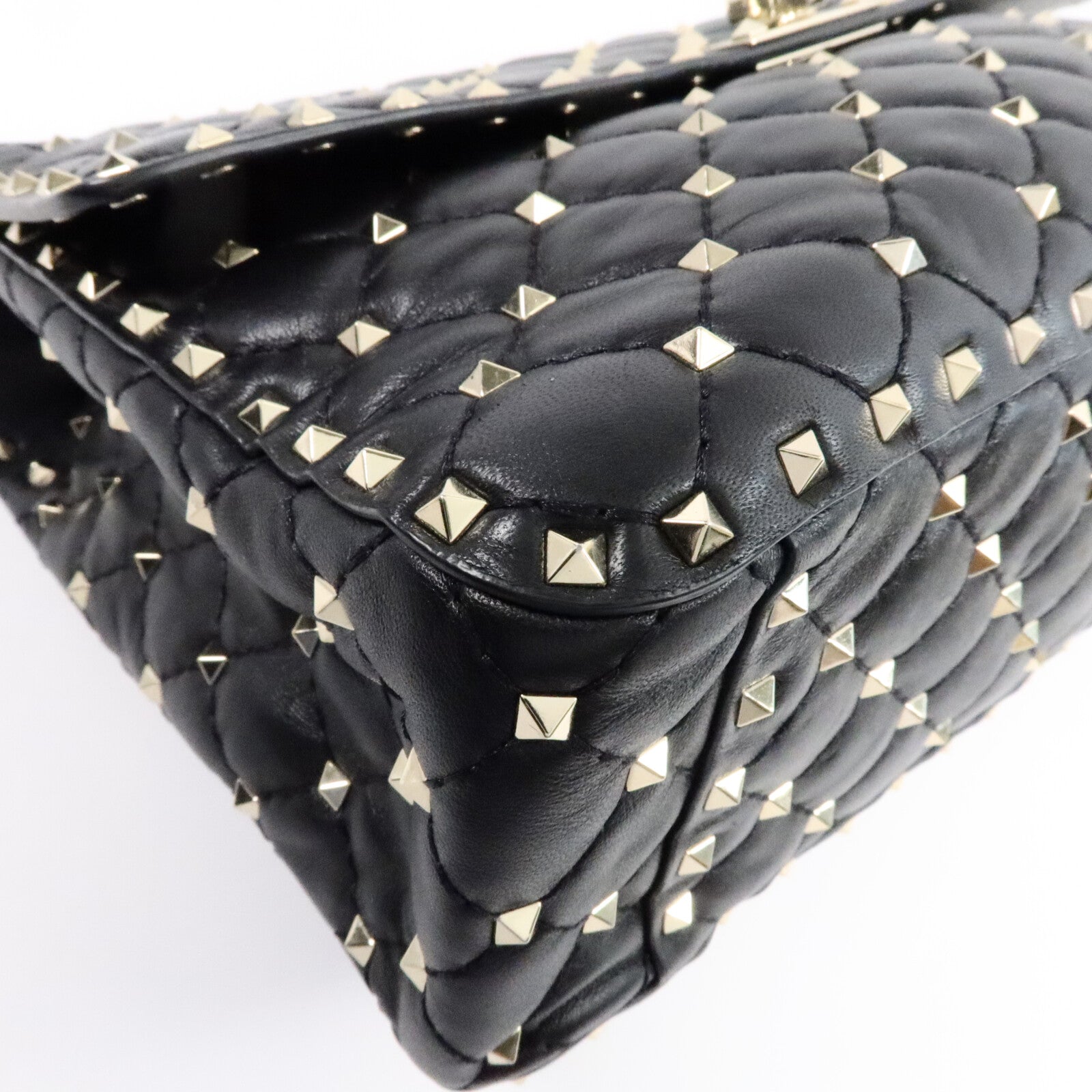 Valentino 牛皮皮革Rockstud Spike Large手挽肩背兩用袋