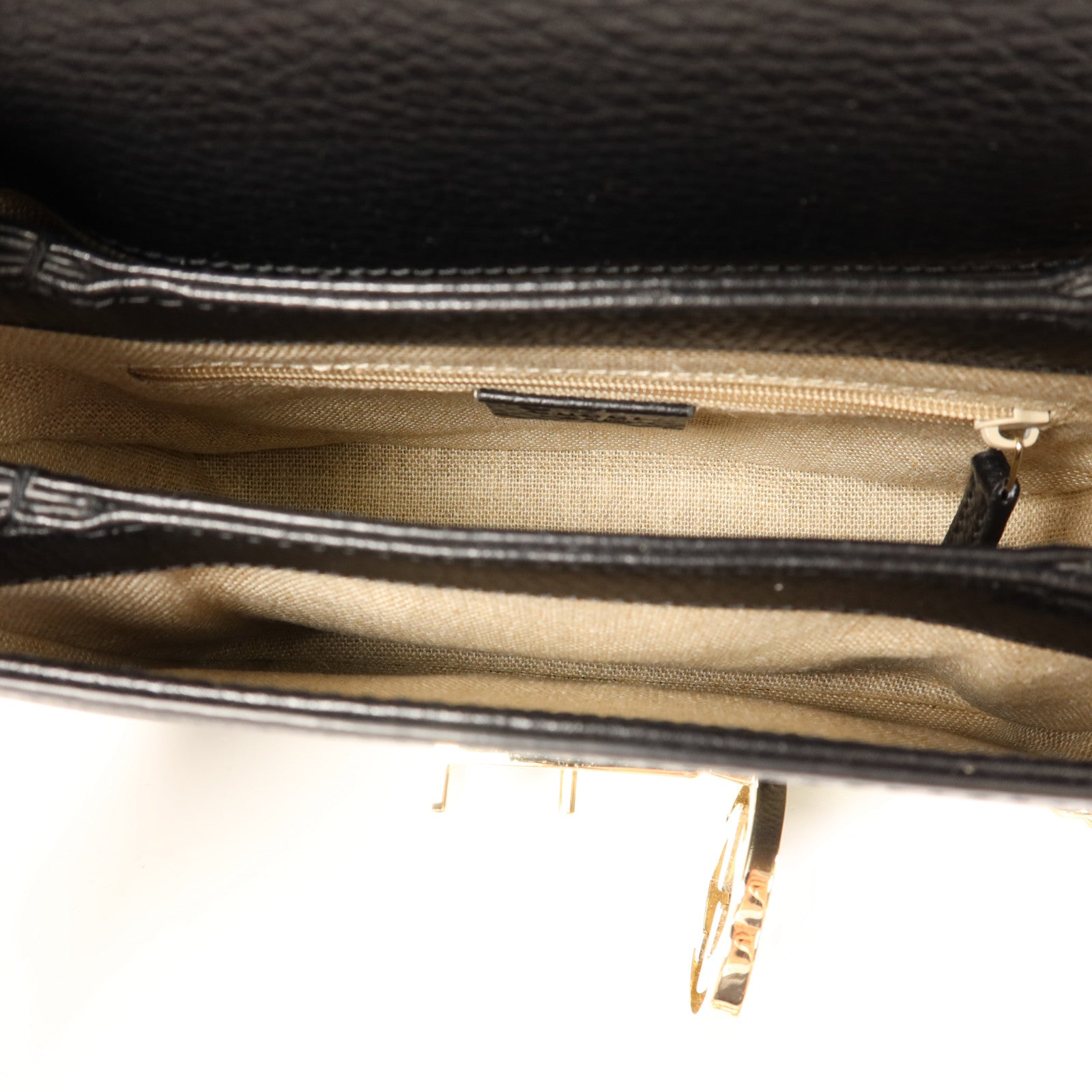 GUCCI 牛皮皮革Chain Shoulder金扣鏈帶肩背袋