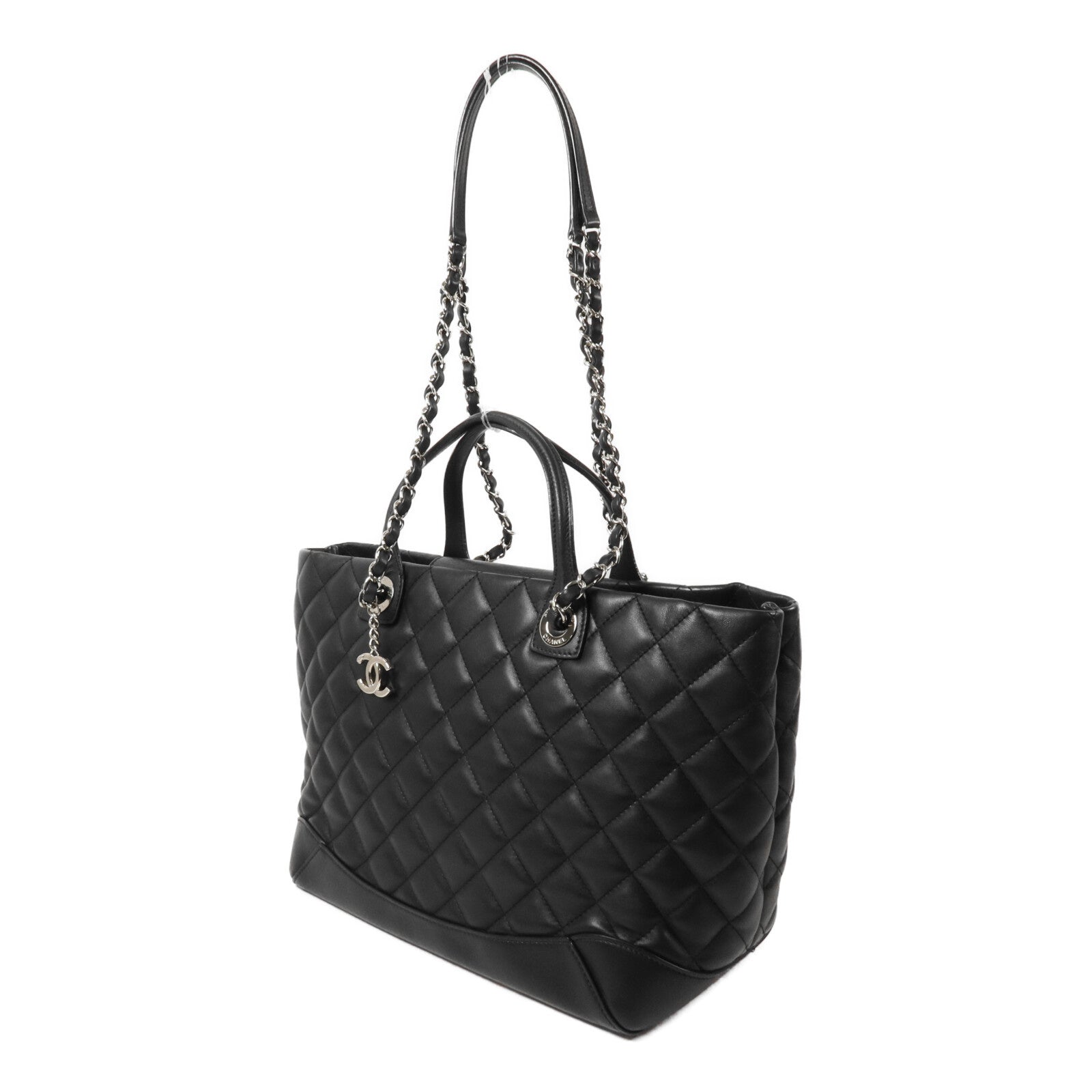 CHANEL 羊皮皮革Chain Shoulder鏈帶手挽肩背兩用袋