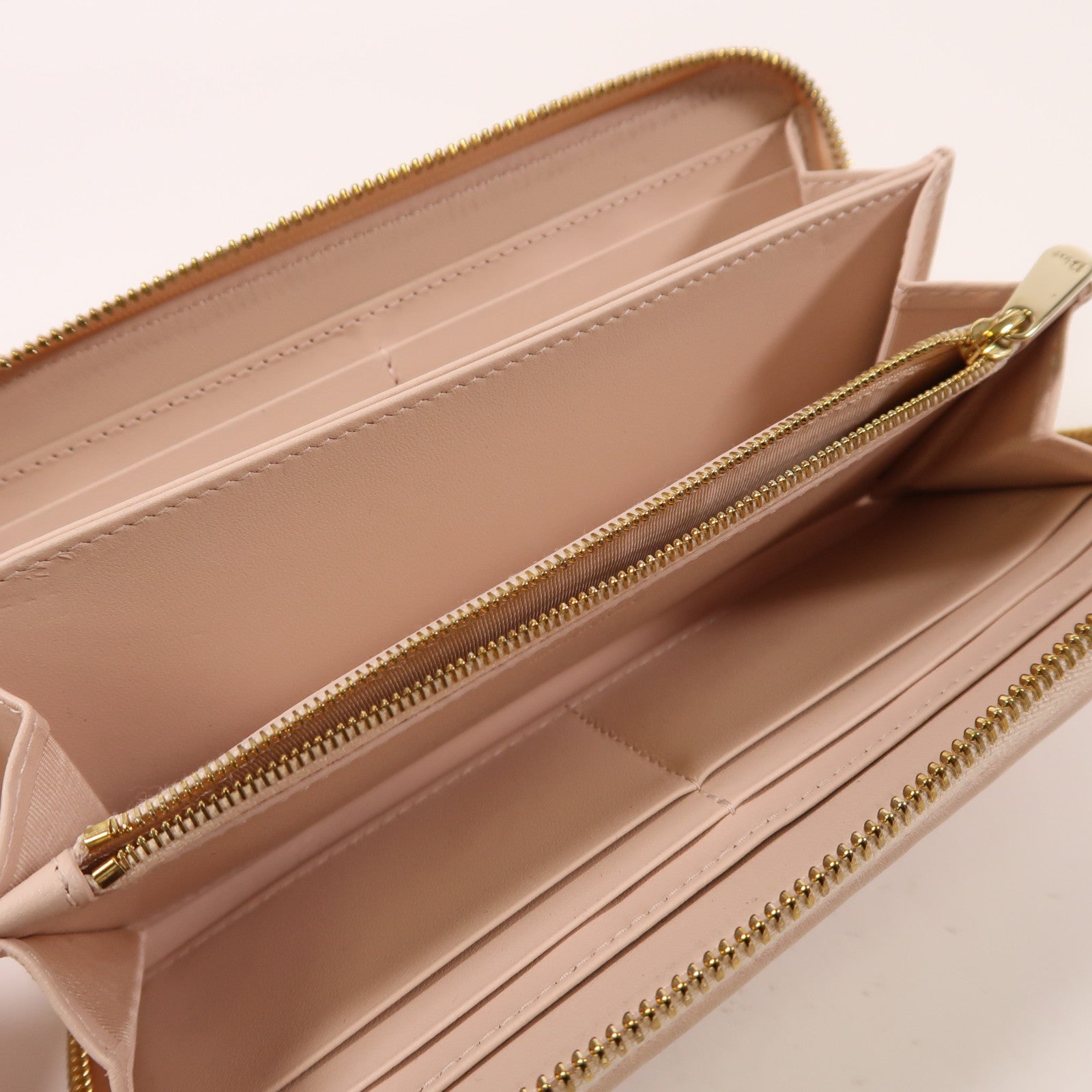 Dior 羊皮皮革Long Wallet金扣長錢包