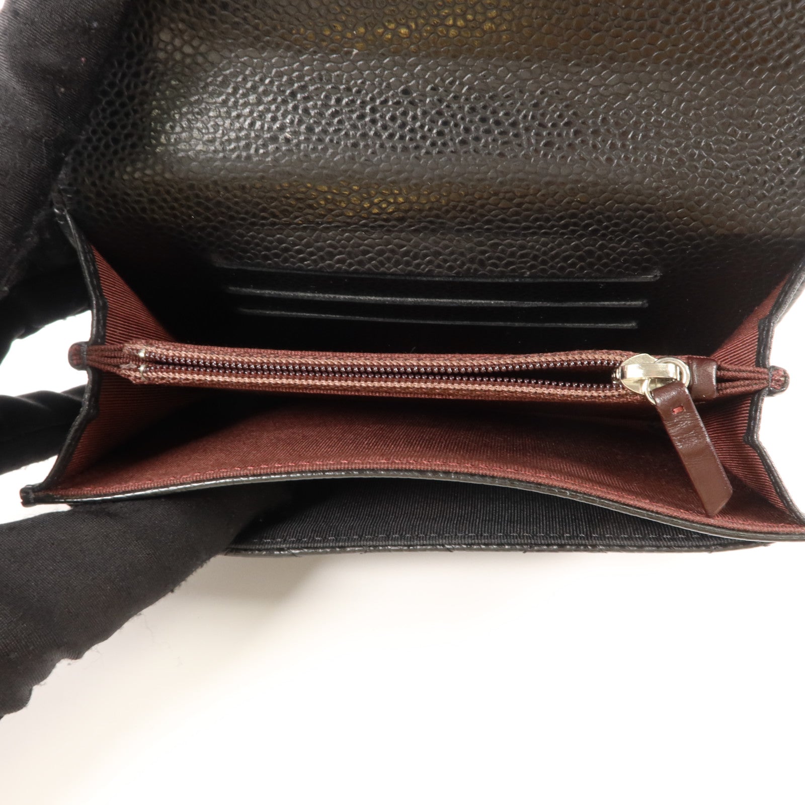 CHANEL 牛皮皮革Classic Flap Wallet錢包