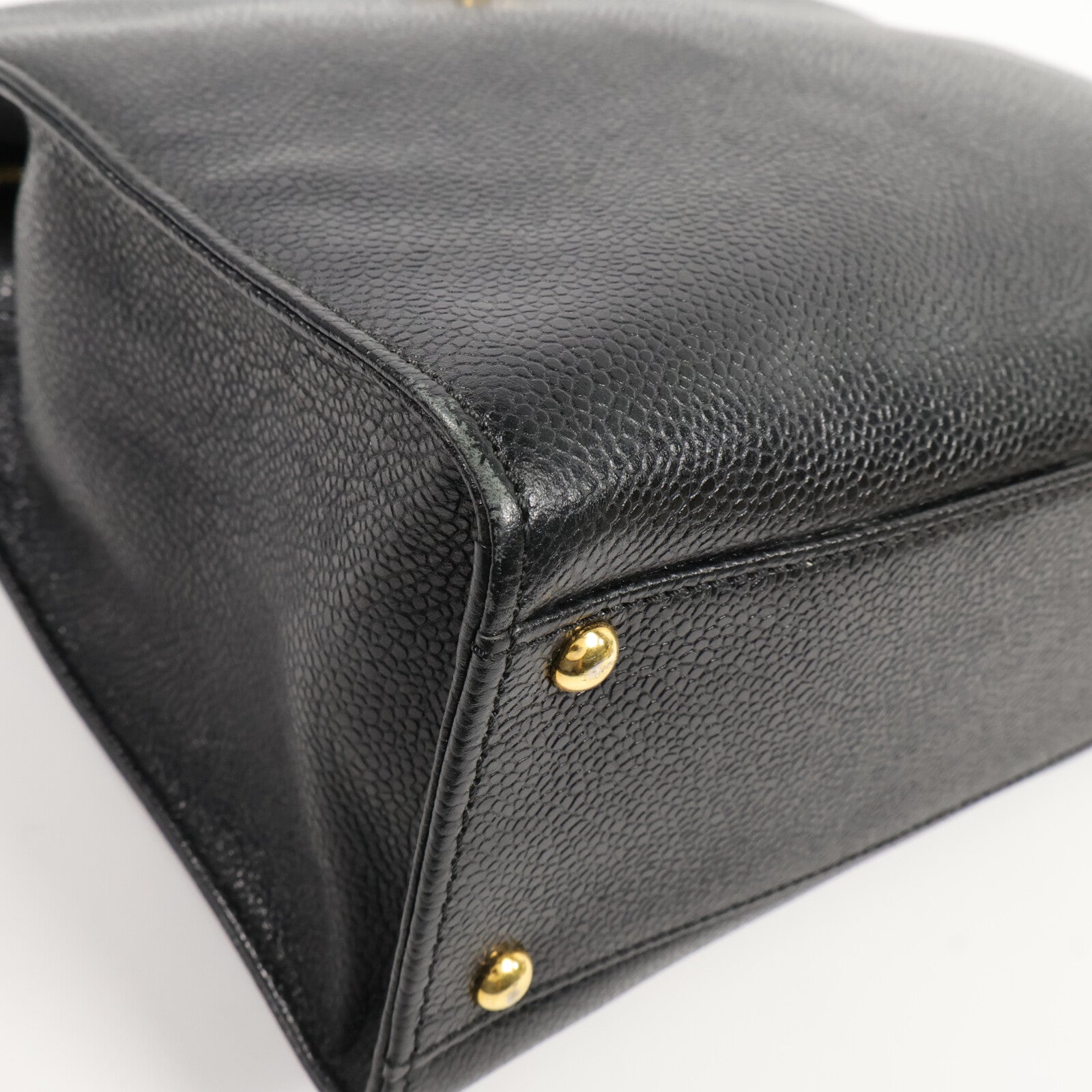 CHANEL 牛皮皮革Vintage Shoulder Bag鏈帶手挽袋