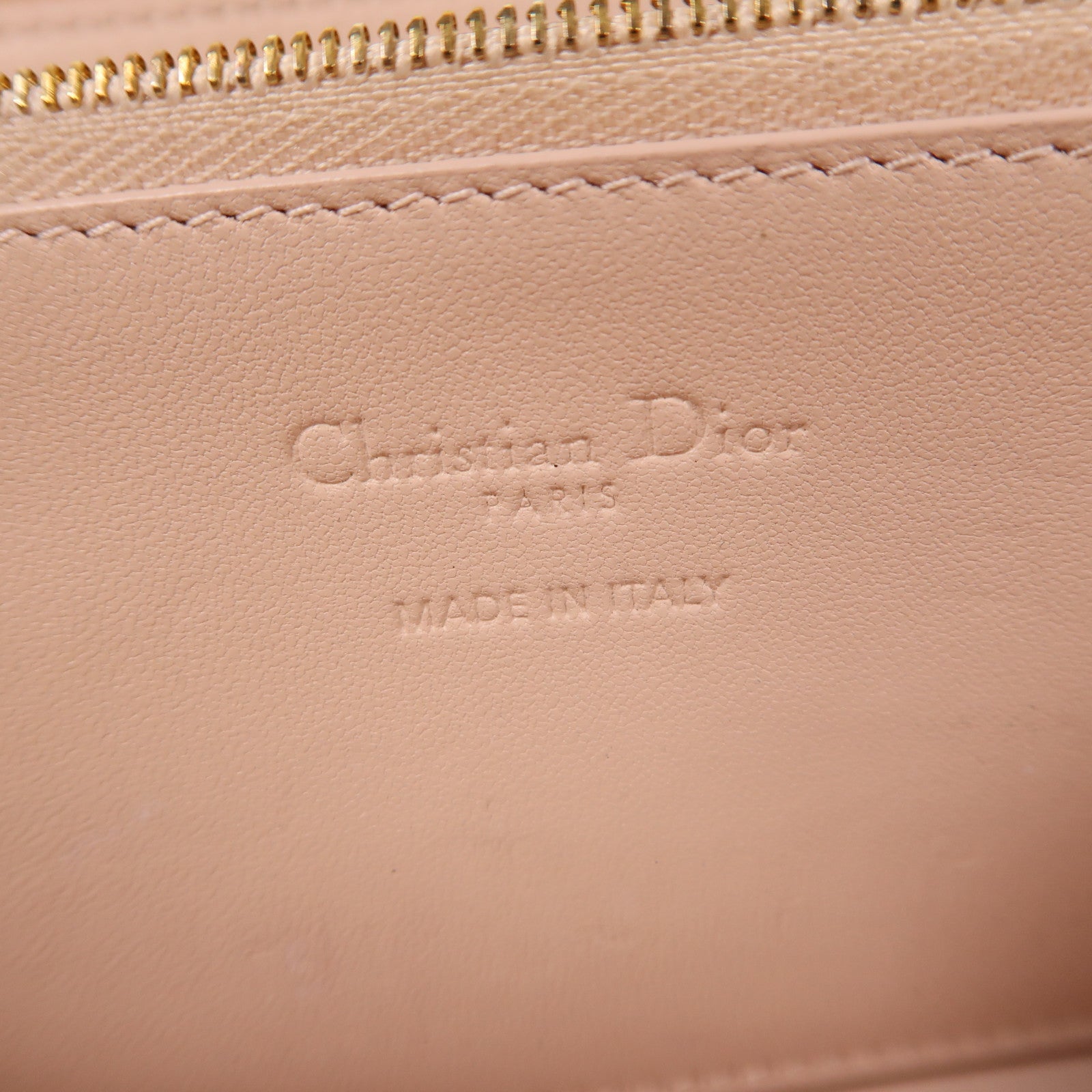 Dior 羊皮皮革Long Wallet金扣長錢包