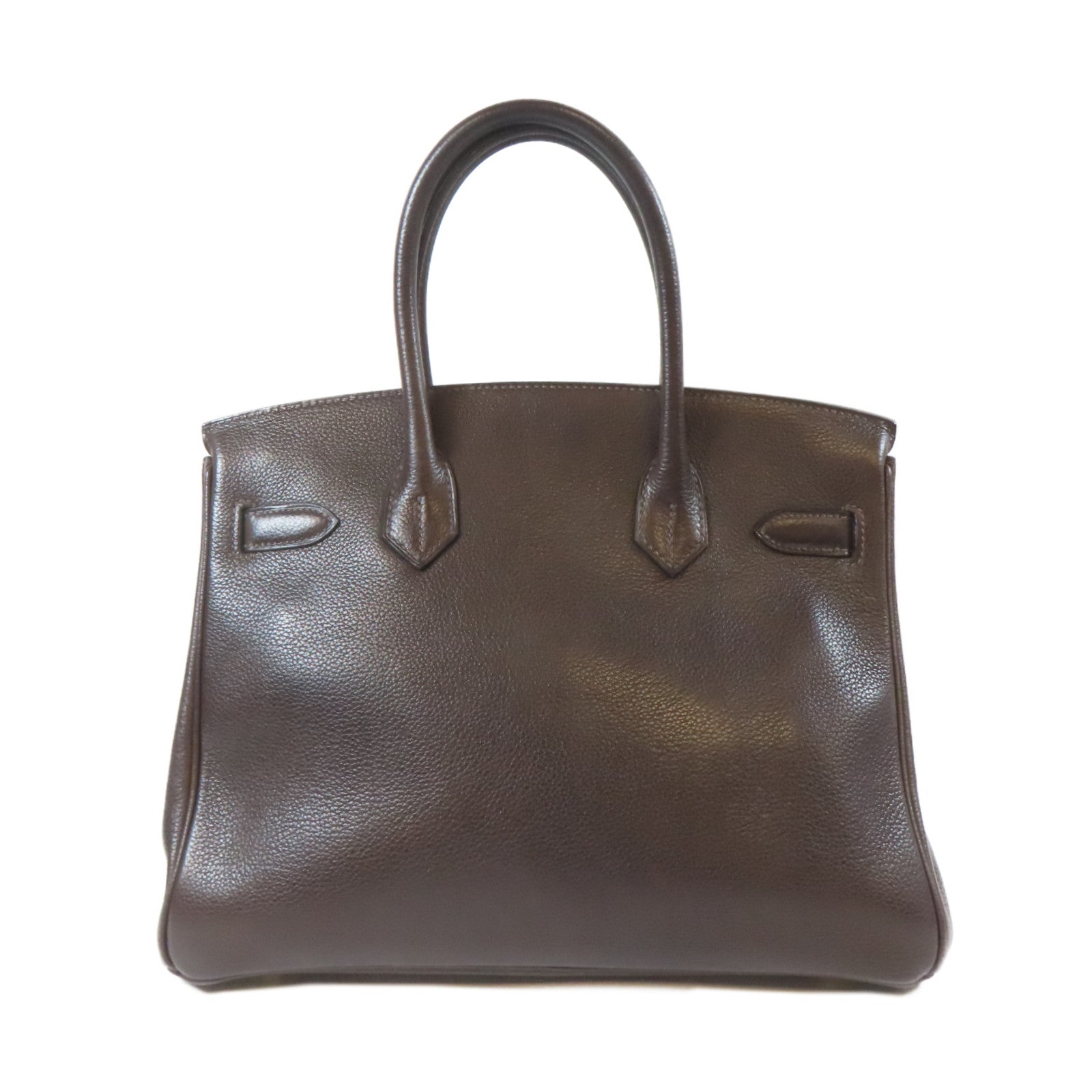HERMES Clemence皮革Birkin30金扣手挽袋Chocolate啡色