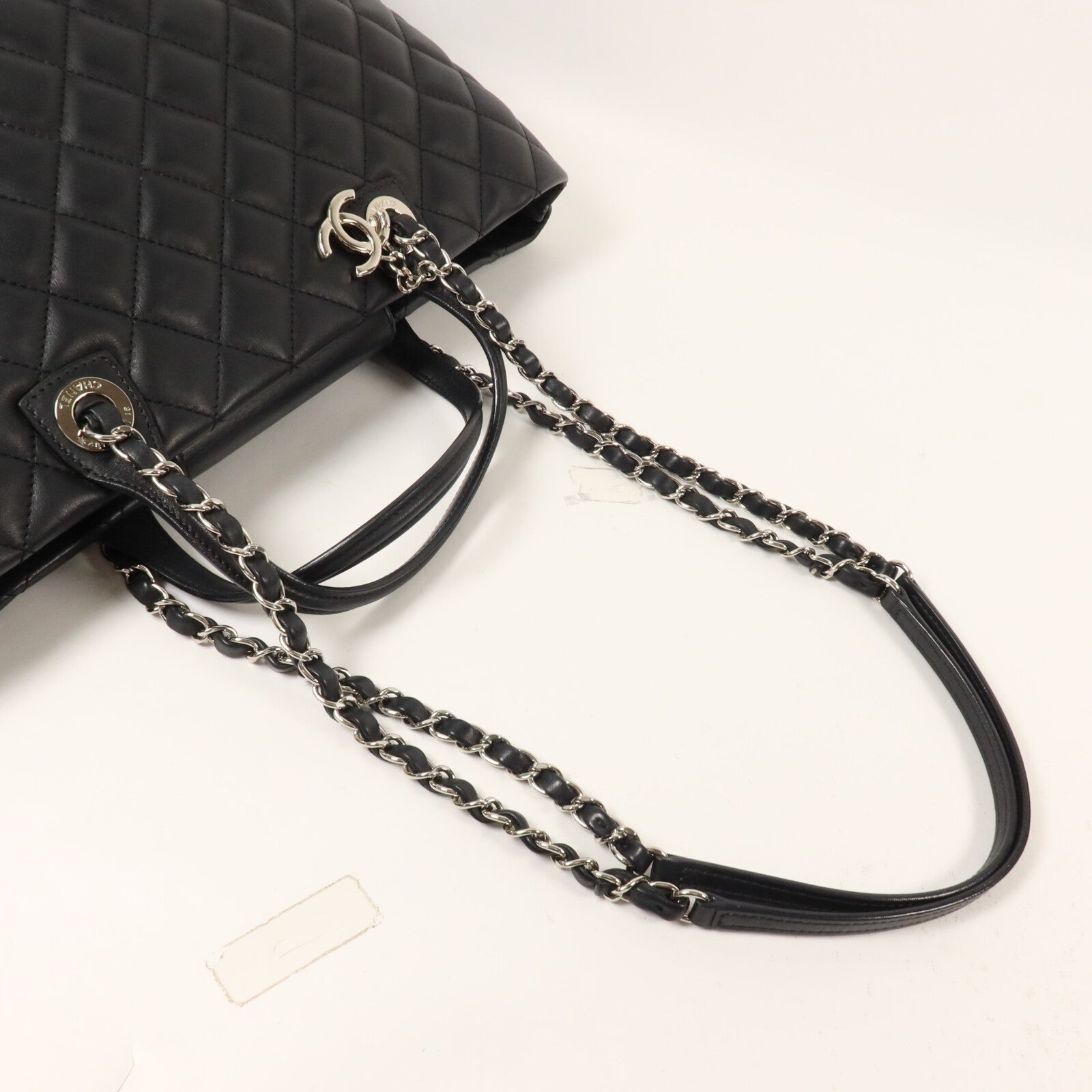 CHANEL 羊皮皮革Chain Shoulder鏈帶手挽肩背兩用袋