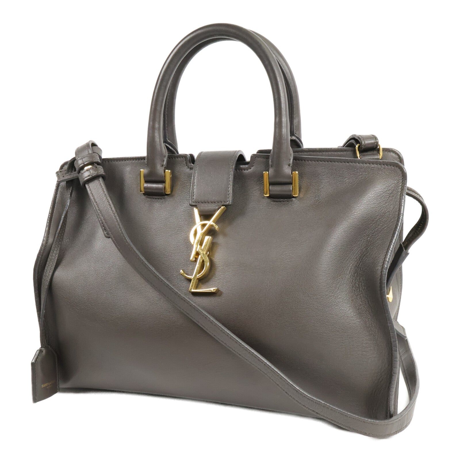 SAINT LAURENT 牛皮皮革Cabas Small手挽肩背兩用袋