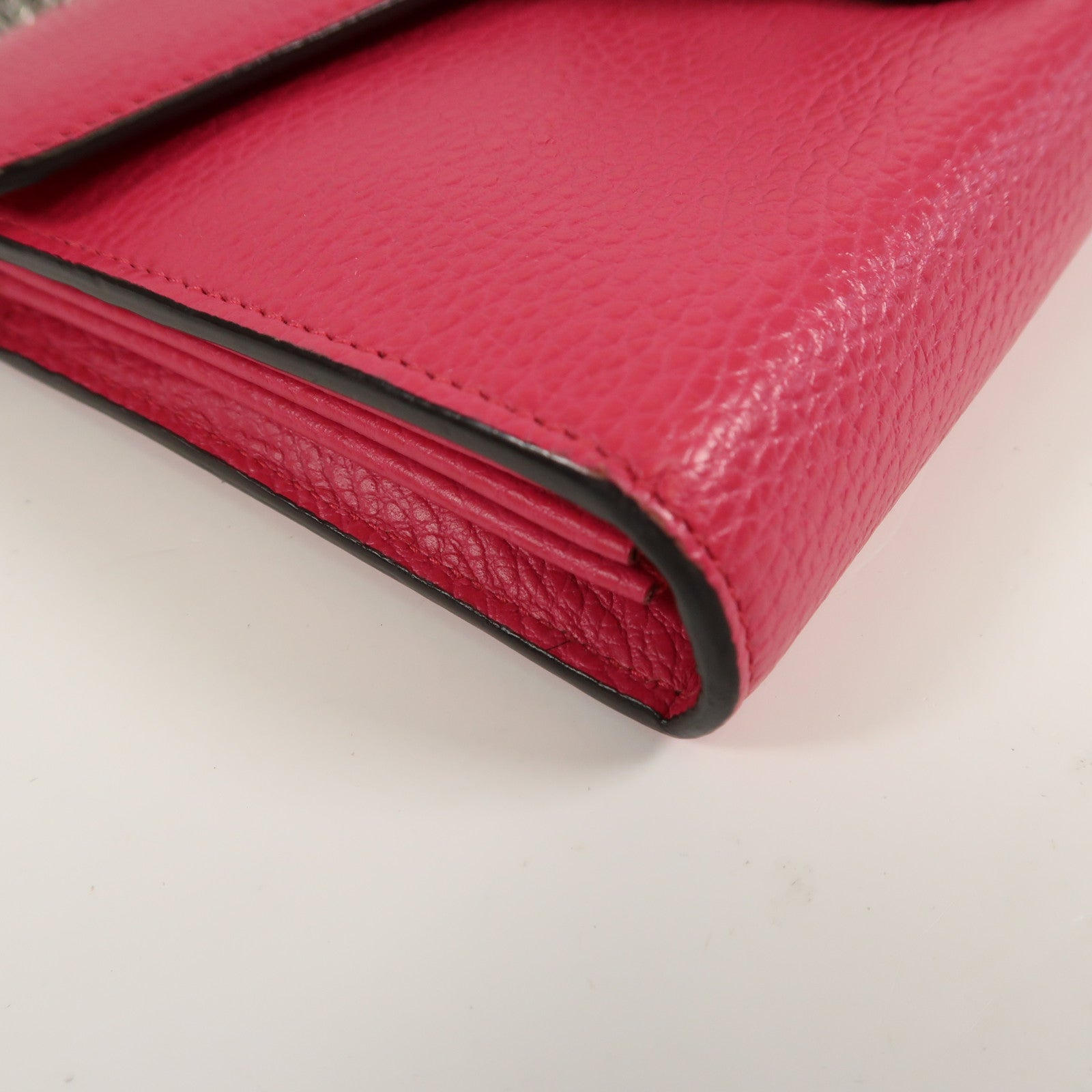 GUCCI GG Shoulder Bag Calfskin Leather