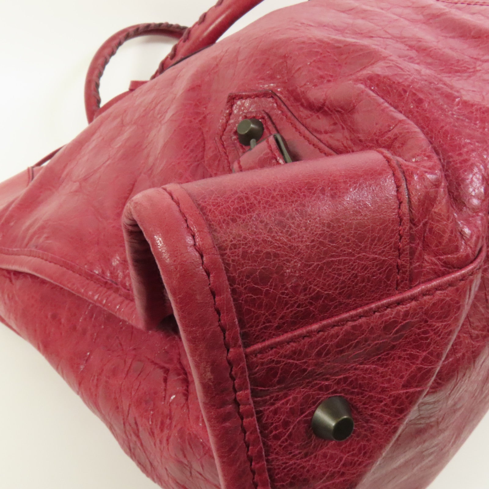 BALENCIAGA 牛皮皮革Weekender手挽袋