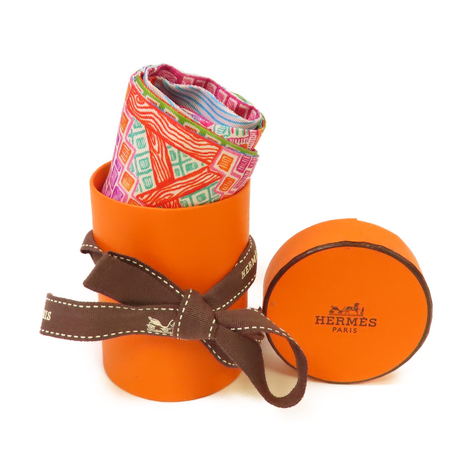 HERMES 【激減優惠】絲質Twilly絲巾藍色/紫色/彩色