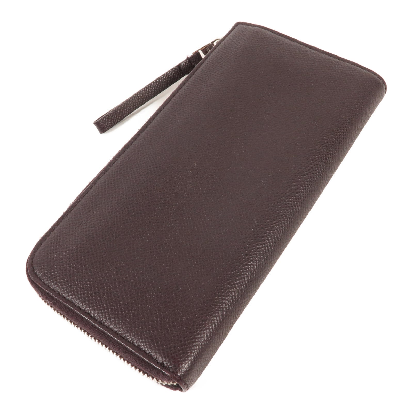 TOD'S 牛皮皮革Long Wallet銀扣長錢包