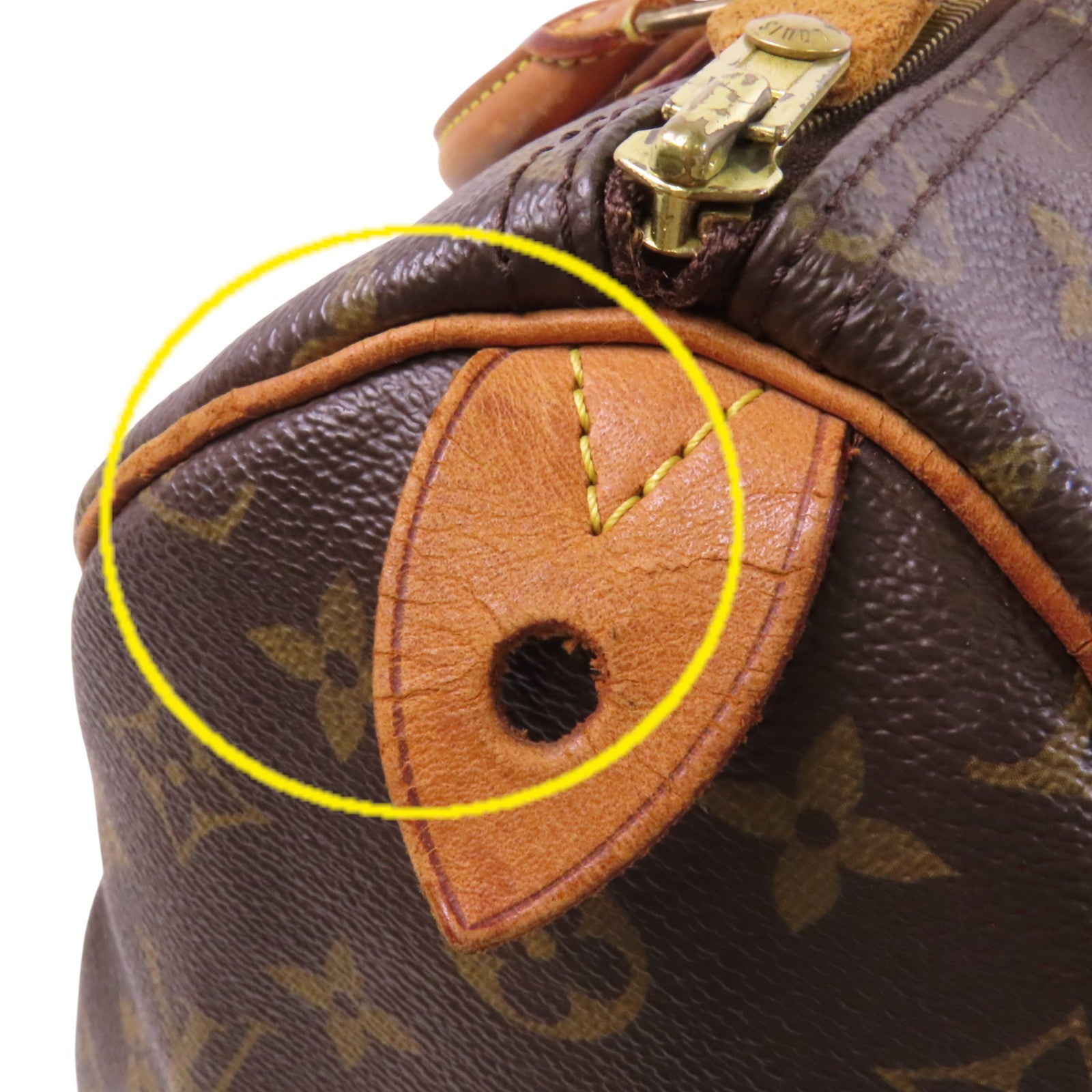 LOUIS VUITTON 【激減優惠】Monogram Speedy 35金扣手挽袋