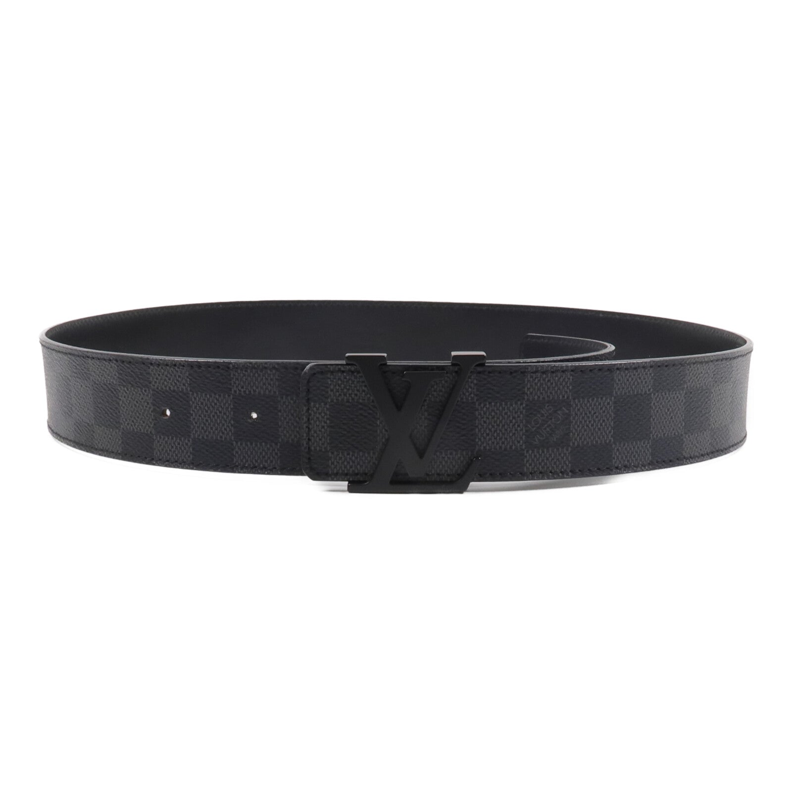 LOUIS VUITTON Damier Graphite Initiales Belt腰帶