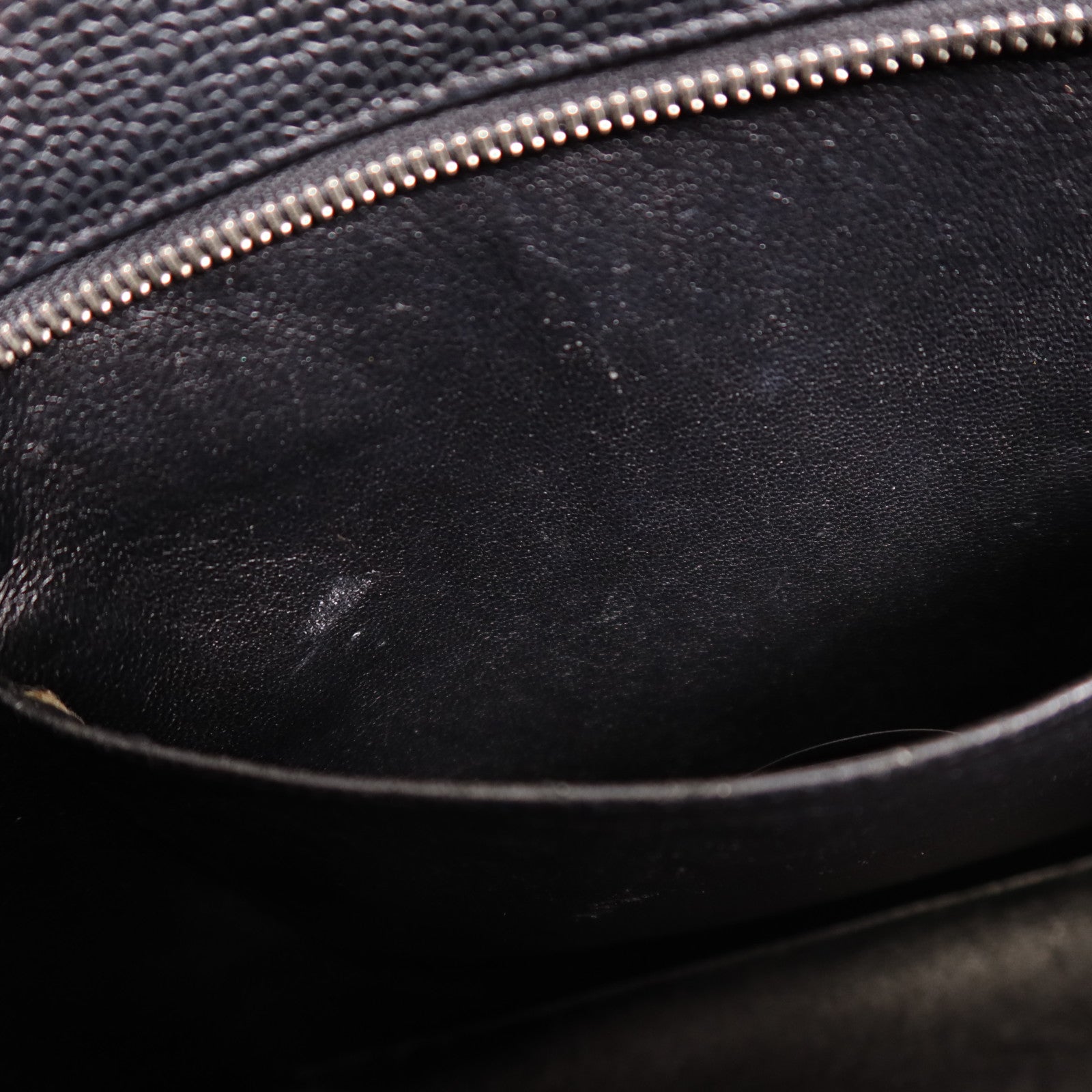 CHANEL 牛皮皮革Shoulder Bag銀扣手挽袋