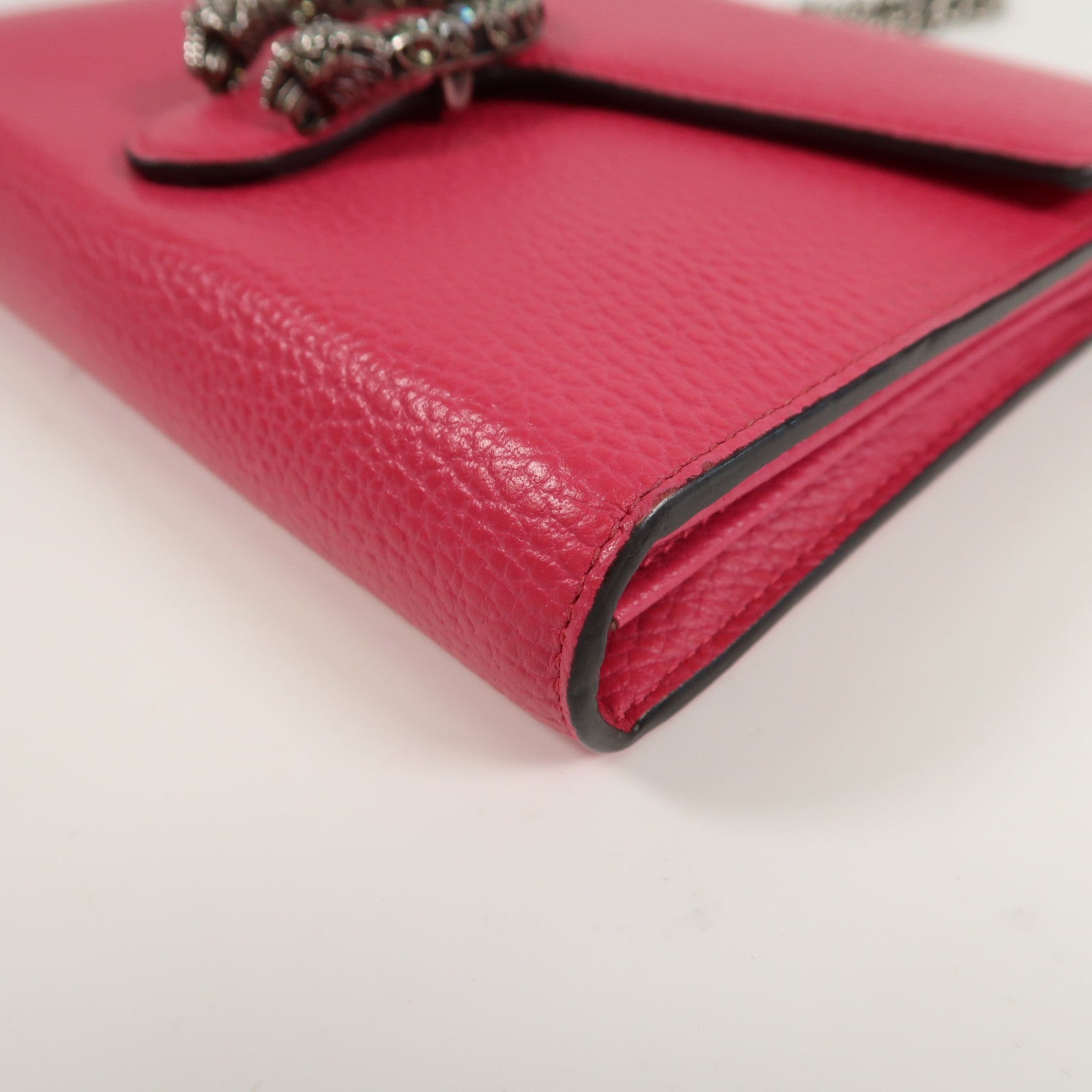 GUCCI GG Shoulder Bag Calfskin Leather