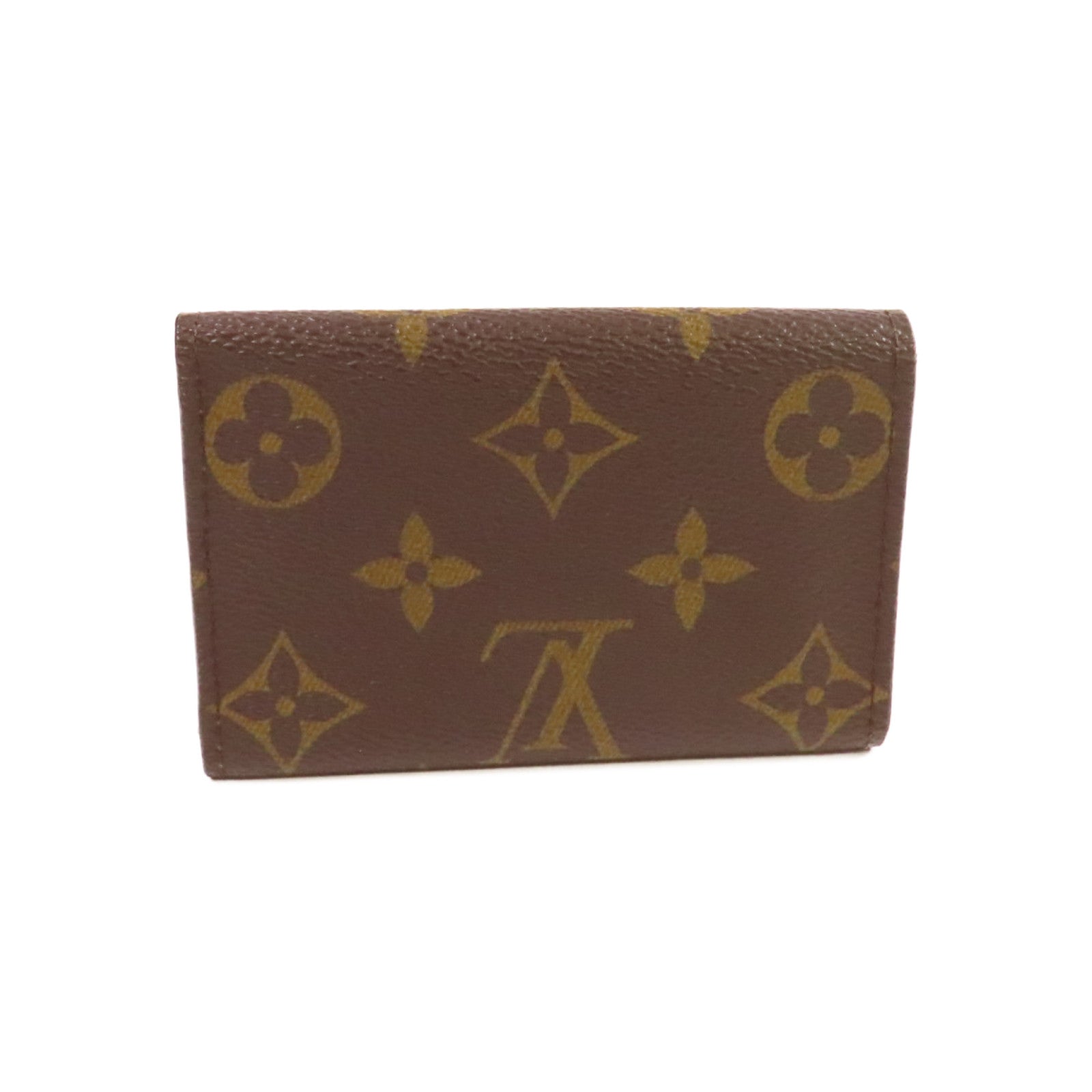 LOUIS VUITTON Monogram 5 Key Holder金扣鎖匙包啡色
