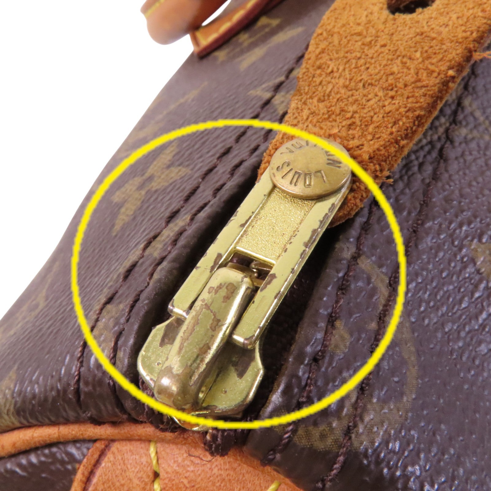 LOUIS VUITTON 【激減優惠】Monogram Speedy 35金扣手挽袋
