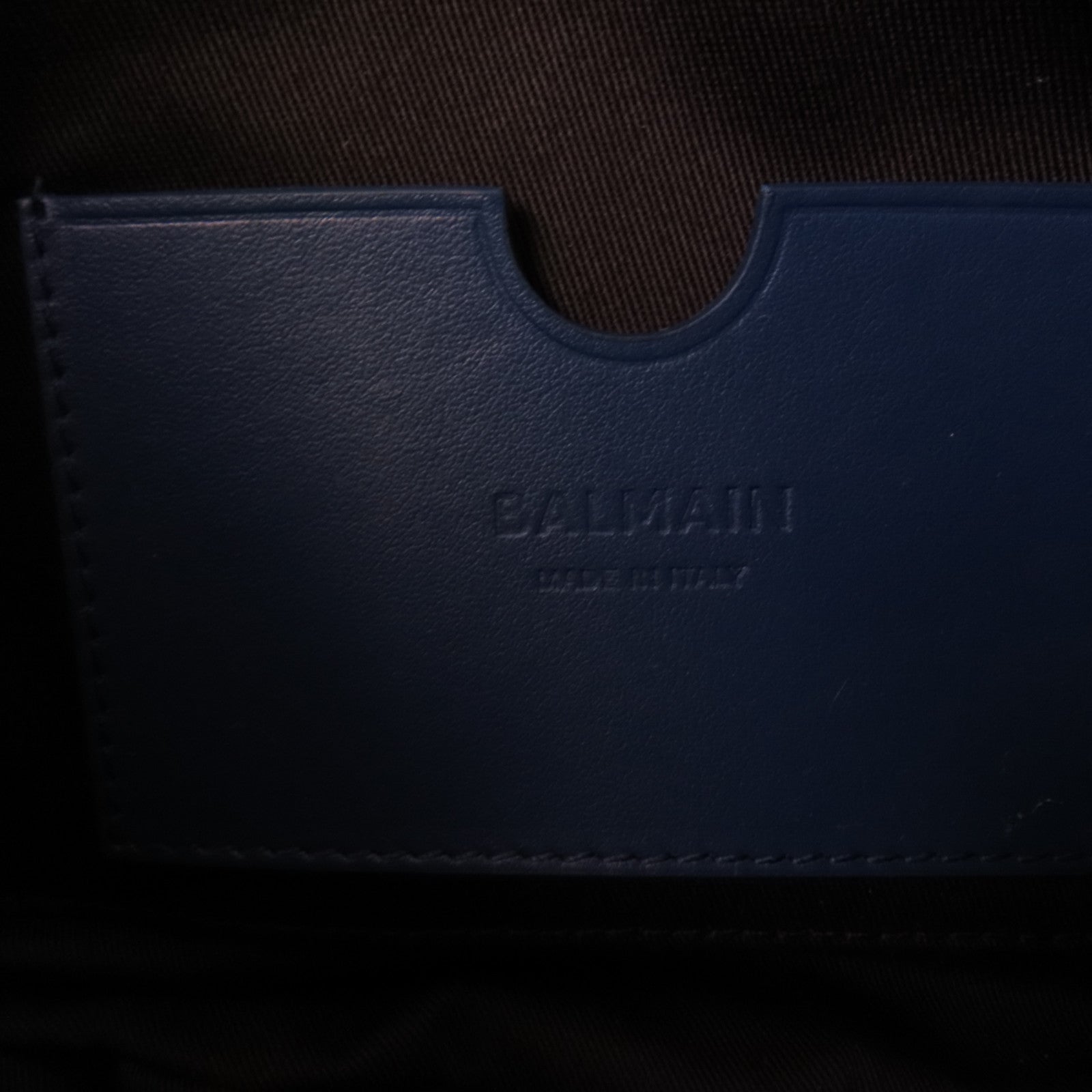 BALMAIN 牛仔布1954 Soft Moon金扣手挽肩背兩用袋