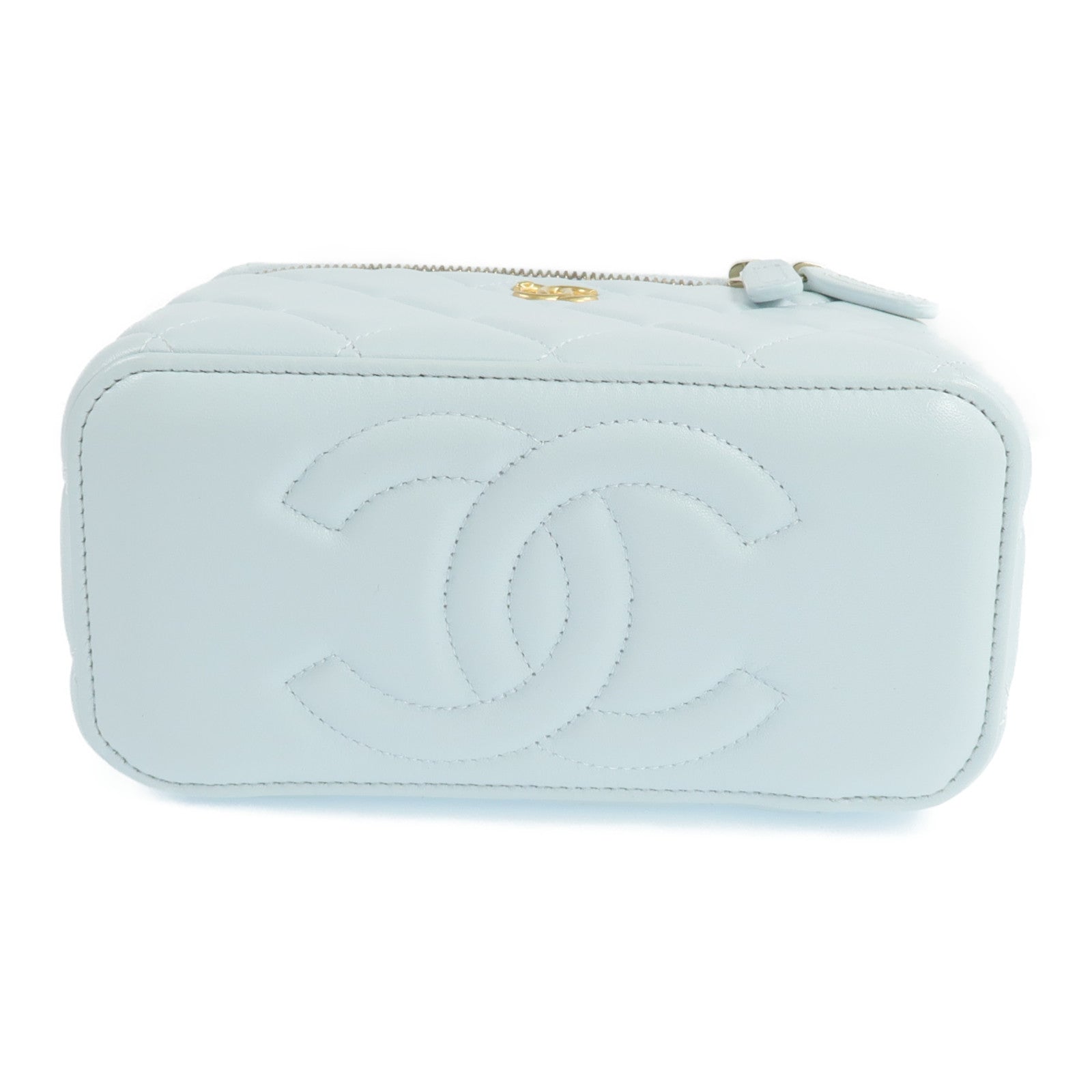CHANEL 【激減優惠】羊皮皮革Vanity Case金扣鏈帶肩背袋