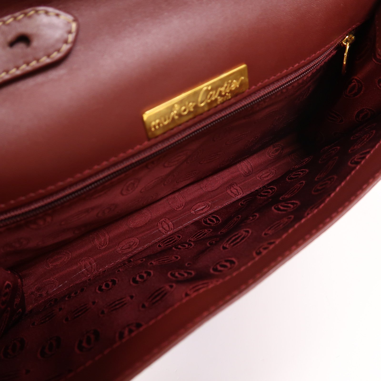 CARTIER 牛皮皮革Shoulder Bag金扣肩背袋