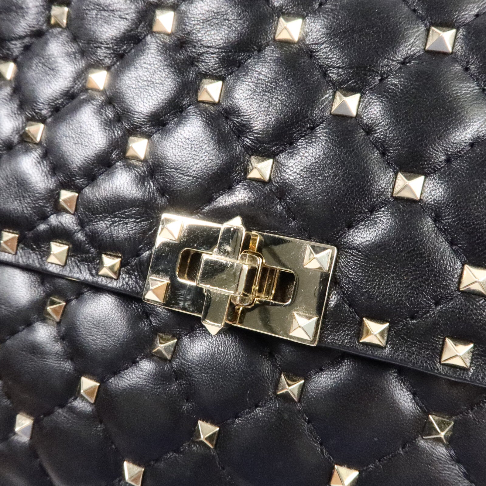 Valentino 牛皮皮革Rockstud Spike Large手挽肩背兩用袋