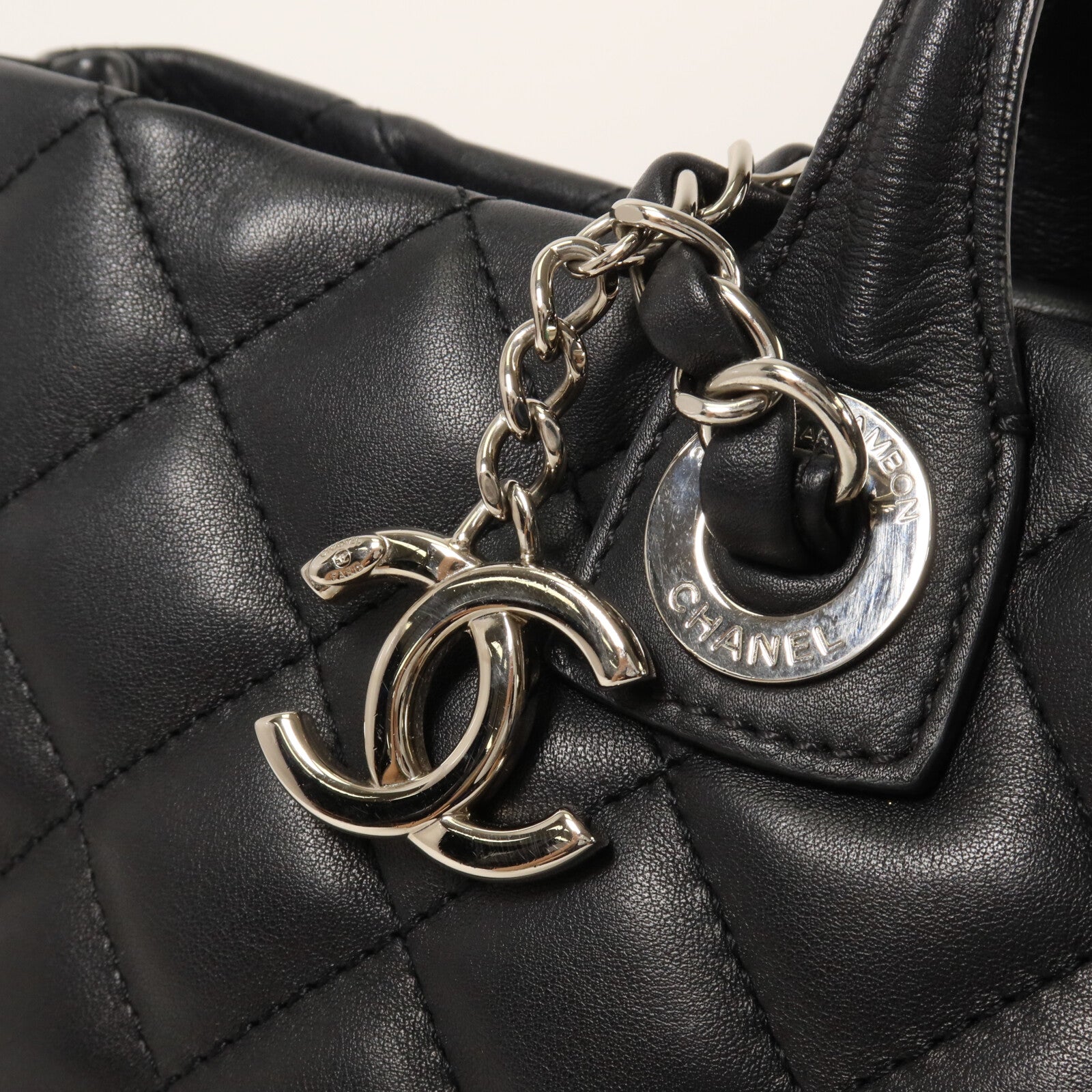 CHANEL 羊皮皮革Chain Shoulder鏈帶手挽肩背兩用袋