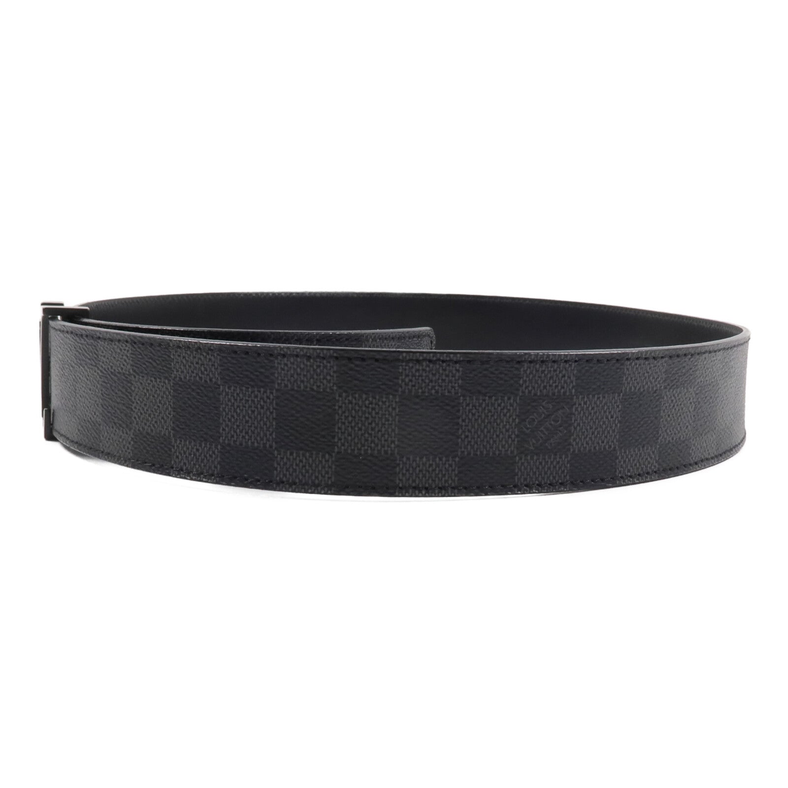 LOUIS VUITTON Damier Graphite Initiales Belt腰帶