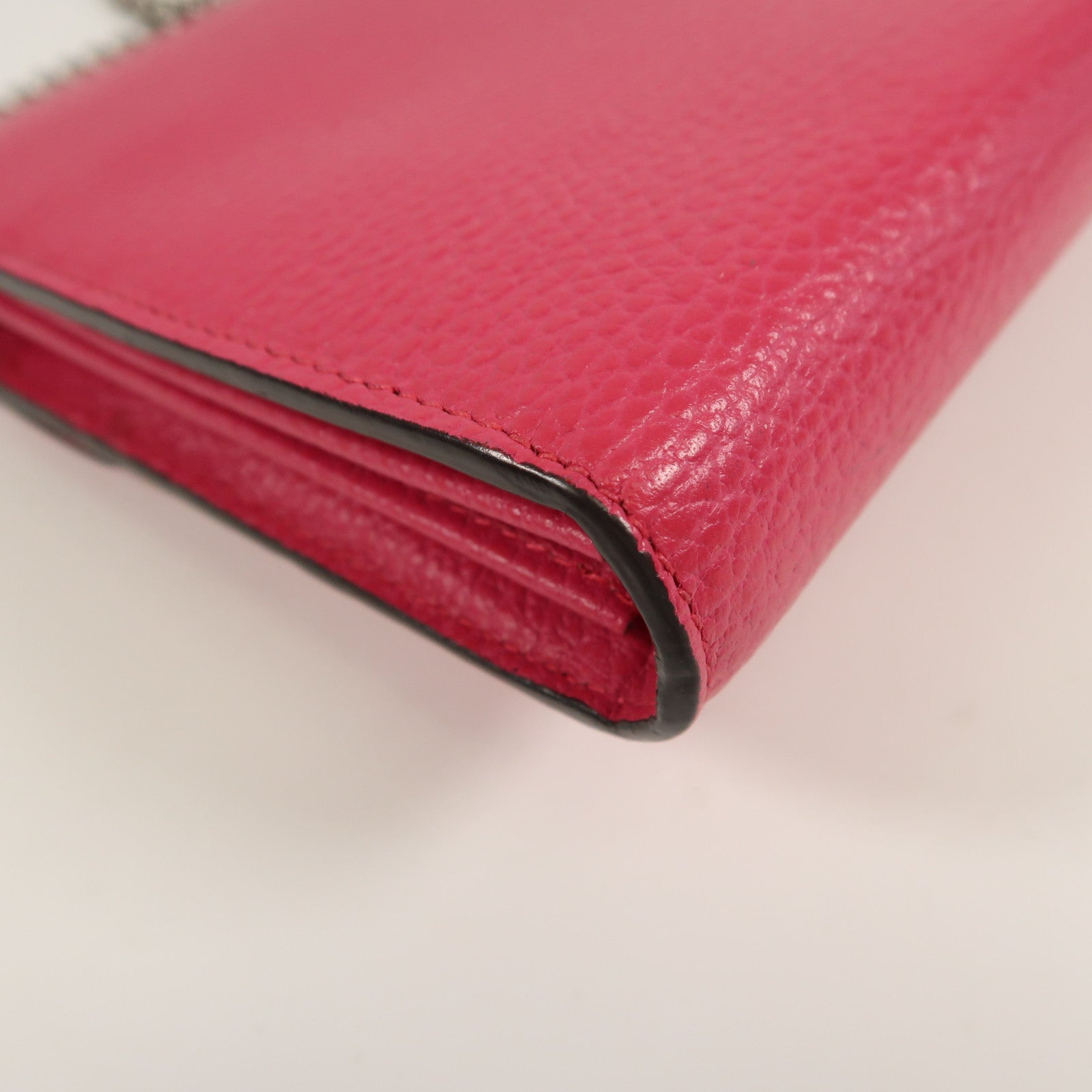 GUCCI GG Shoulder Bag Calfskin Leather