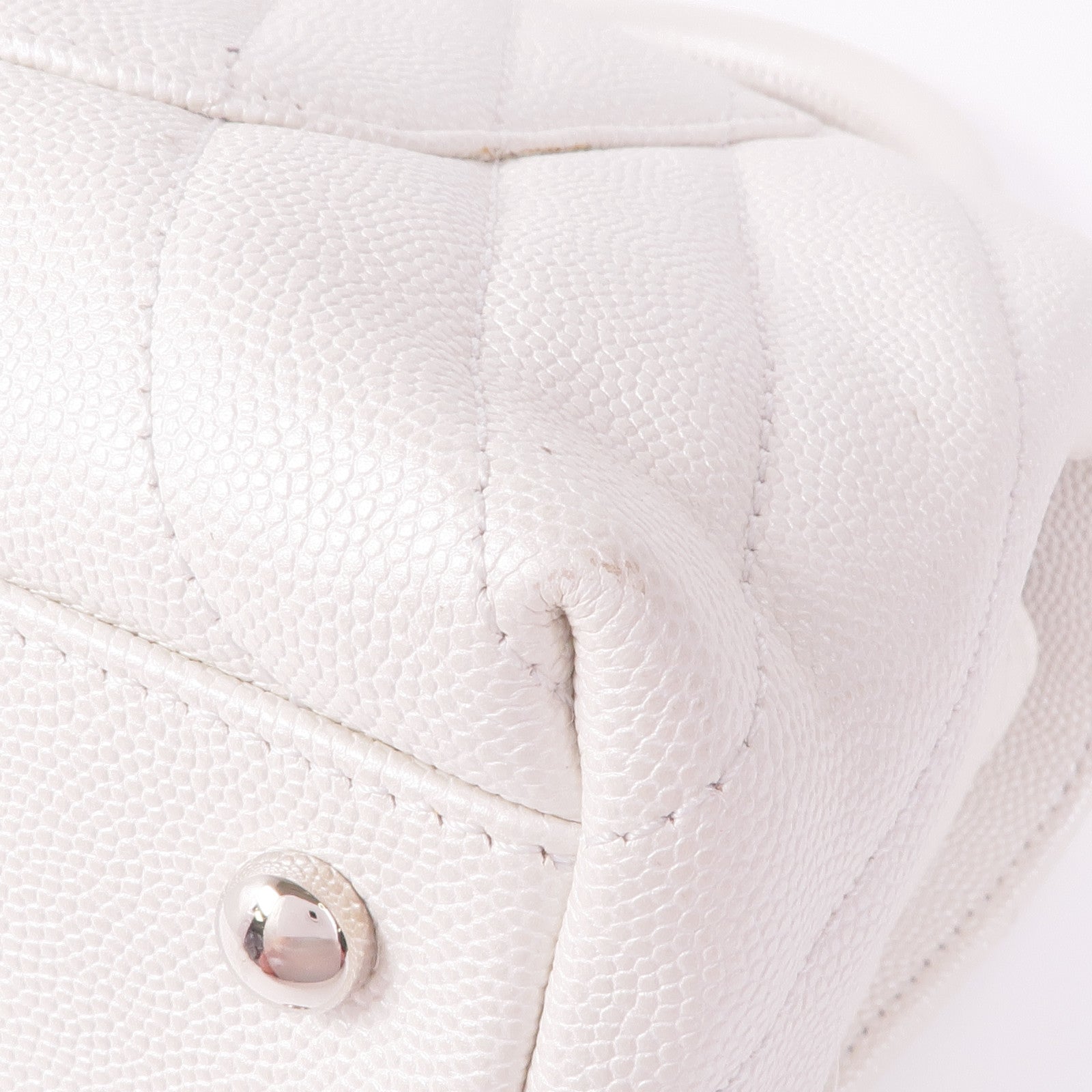 CHANEL 牛皮皮革Coco Handle銀扣鏈帶手挽肩背兩用袋