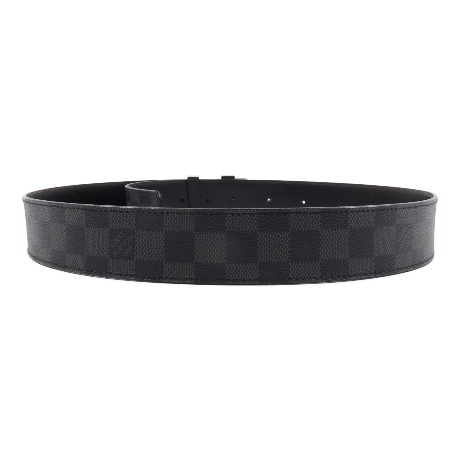 LOUIS VUITTON Damier Graphite Initiales Belt腰帶