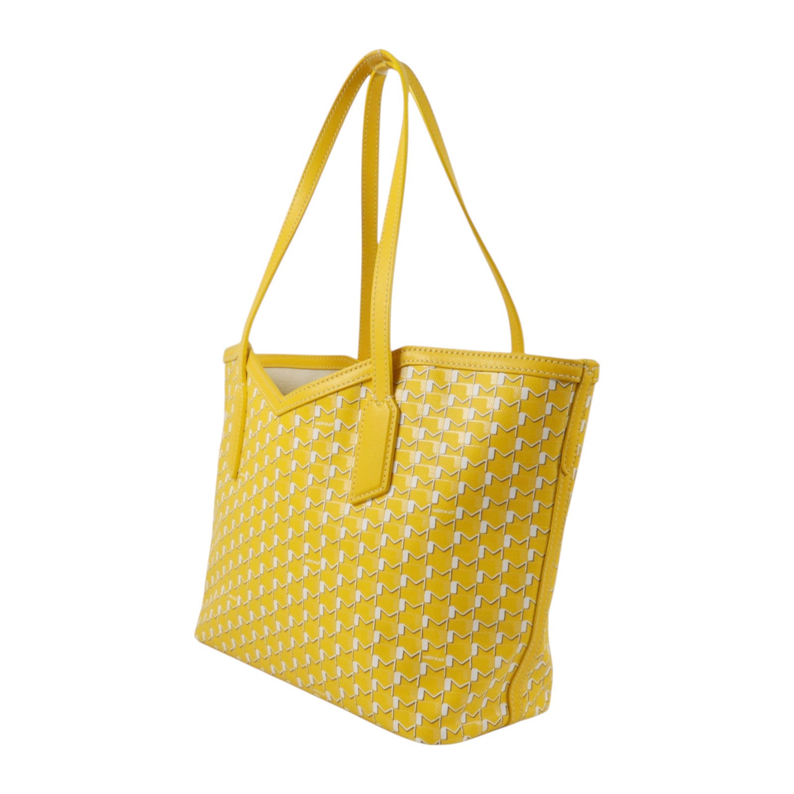 SELECTION 塗層帆布Moynat M Tote PM銀扣肩背袋