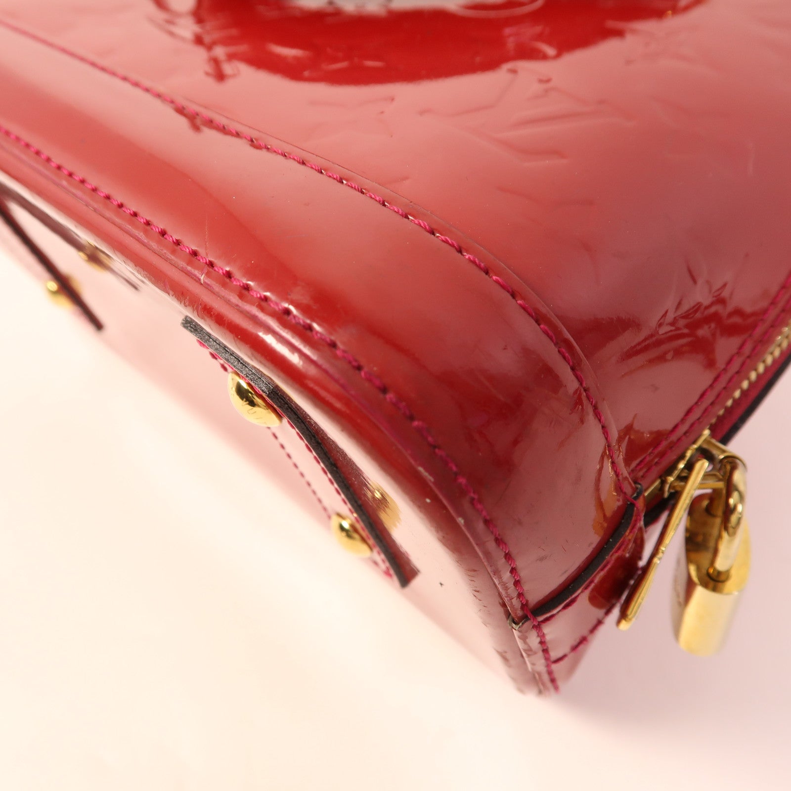 LOUIS VUITTON Vernis Alma BB金扣手挽肩背兩用袋